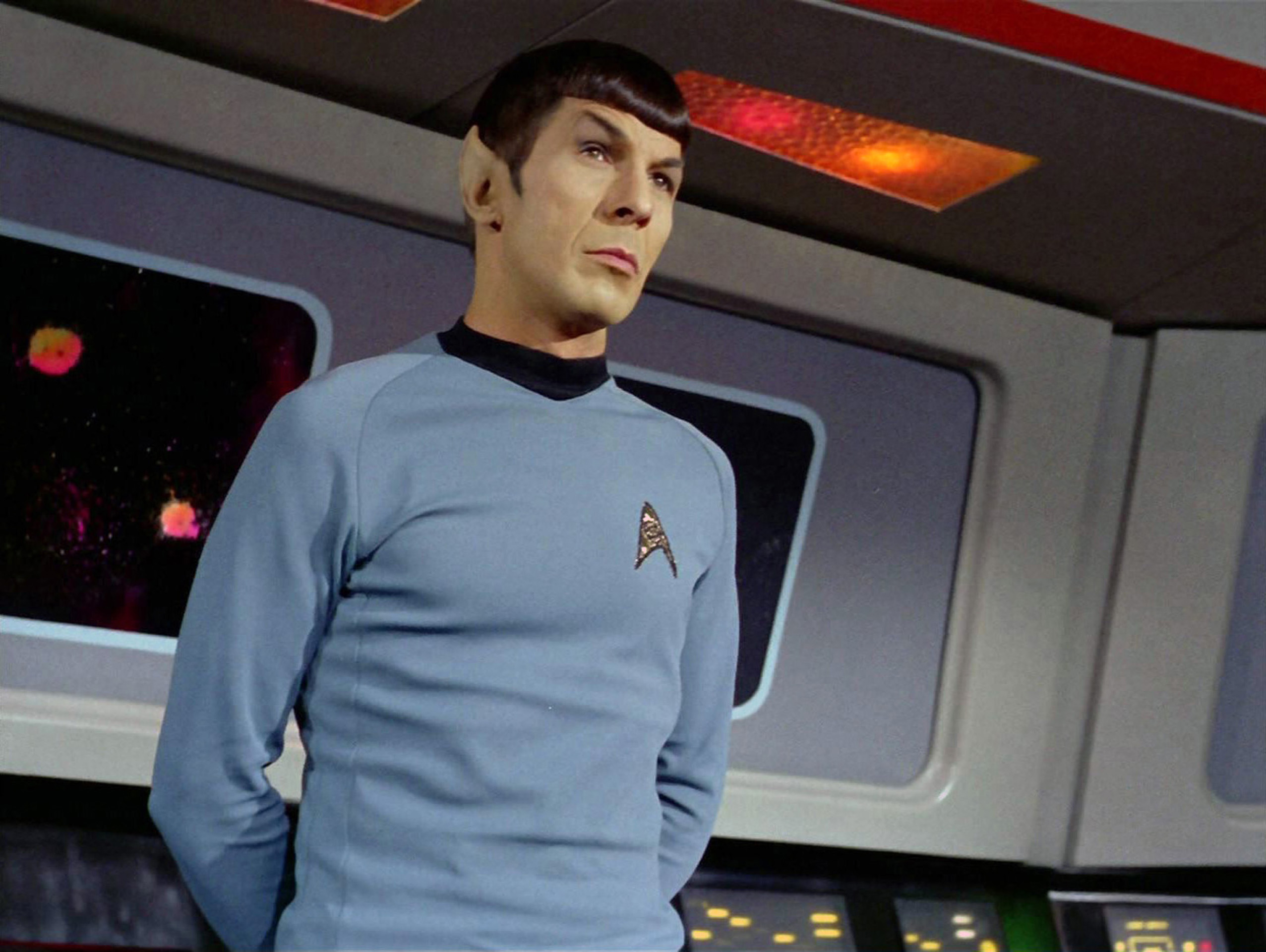 Leonard Nimoy as Mr. Spock in the STAR TREK episode, "Spock's Brain." which aired on Sept. 20, 1968.