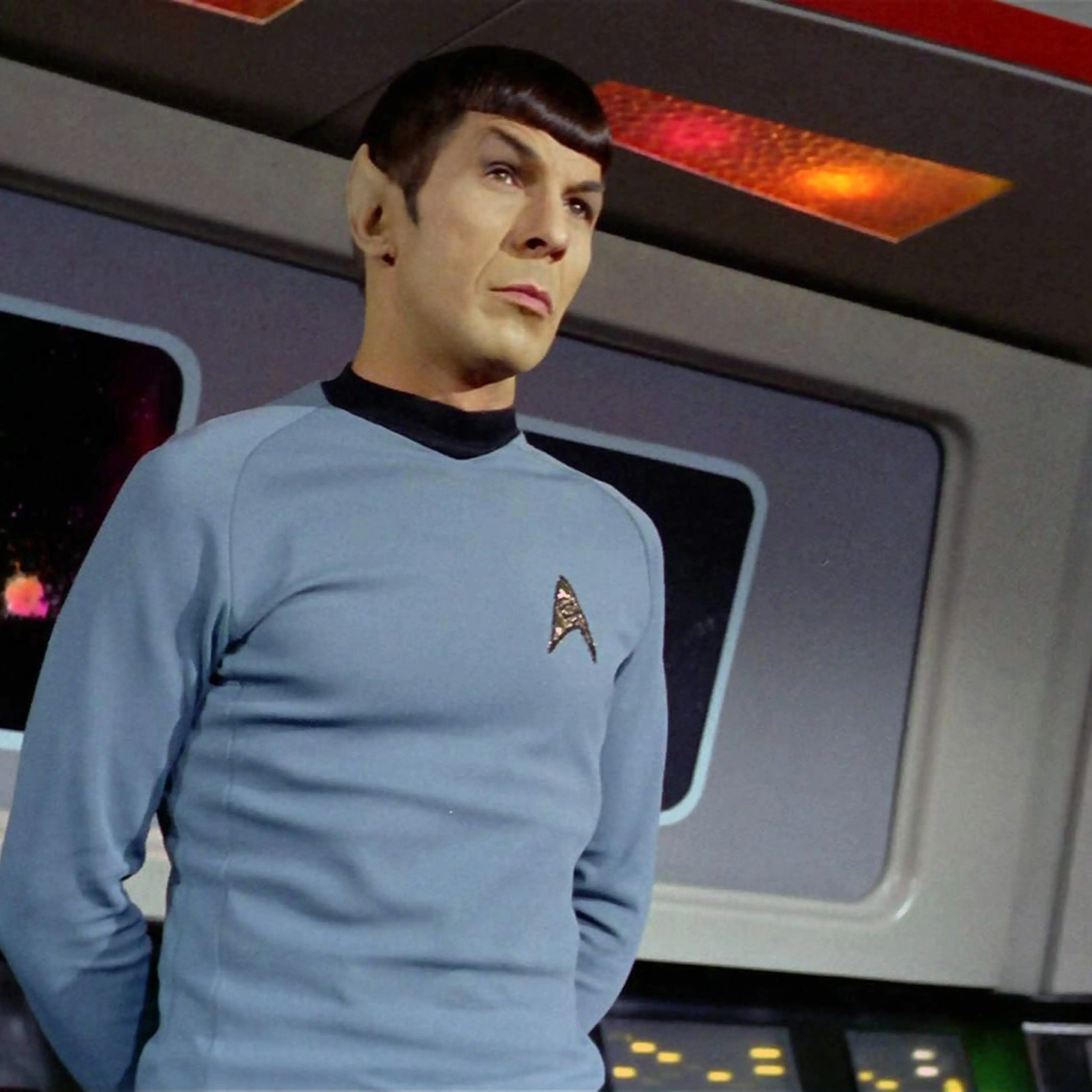 Leonard Nimoy as Mr. Spock in the STAR TREK episode, "Spock's Brain." which aired on Sept. 20, 1968.