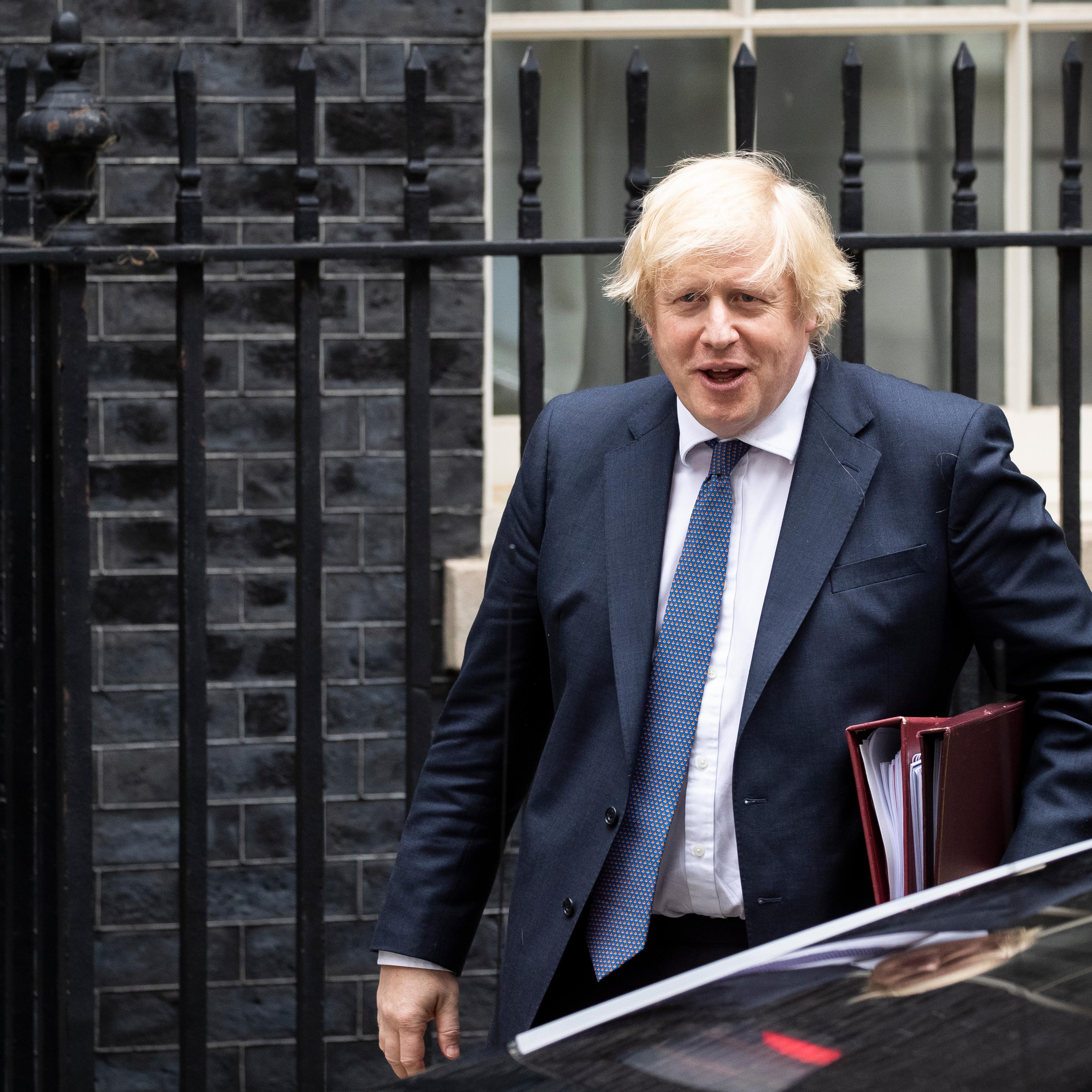 Prime Minister Boris Johnson Leaves For PMQs