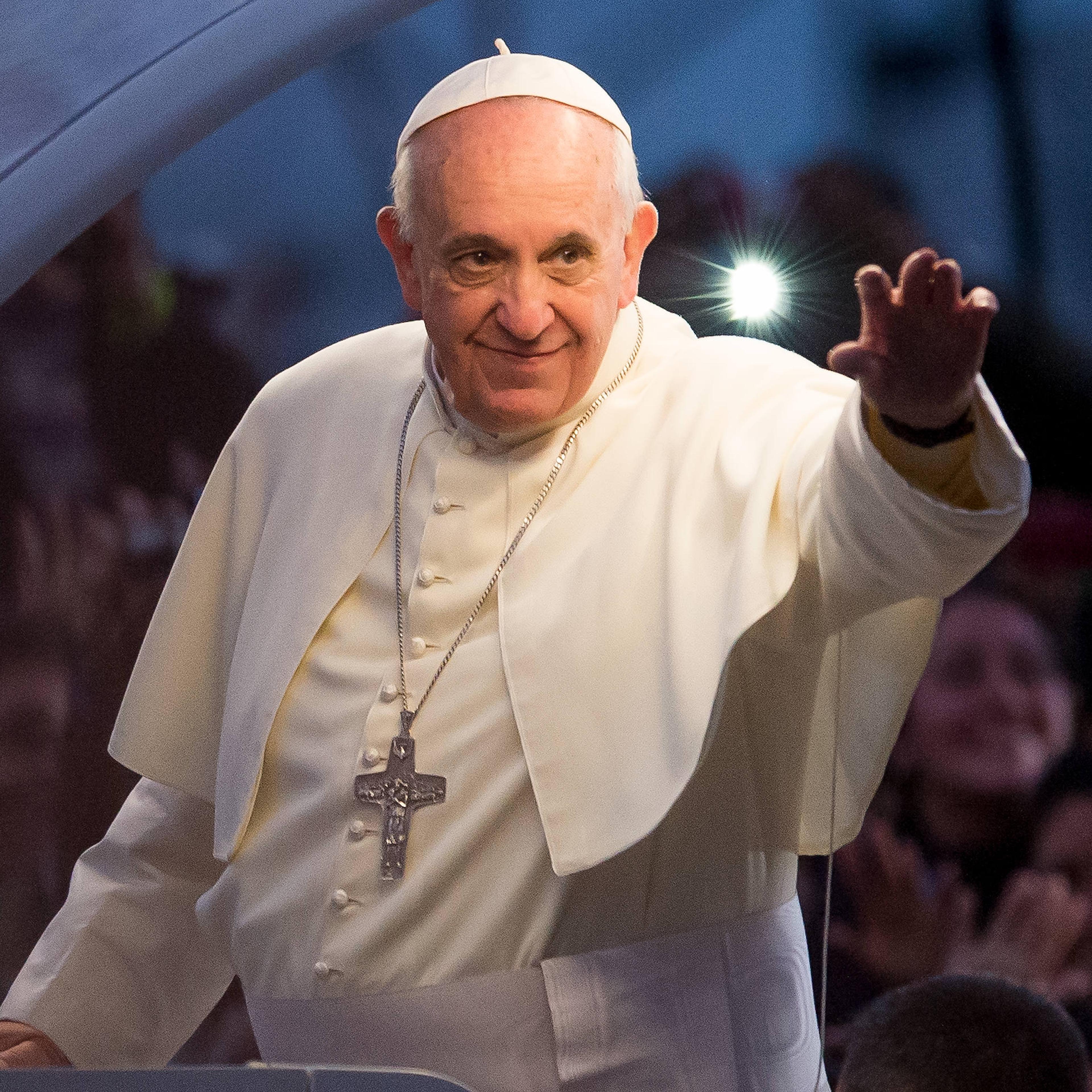 Pope Francis Leads Way Of The Cross On Rio's Copacabana Beach