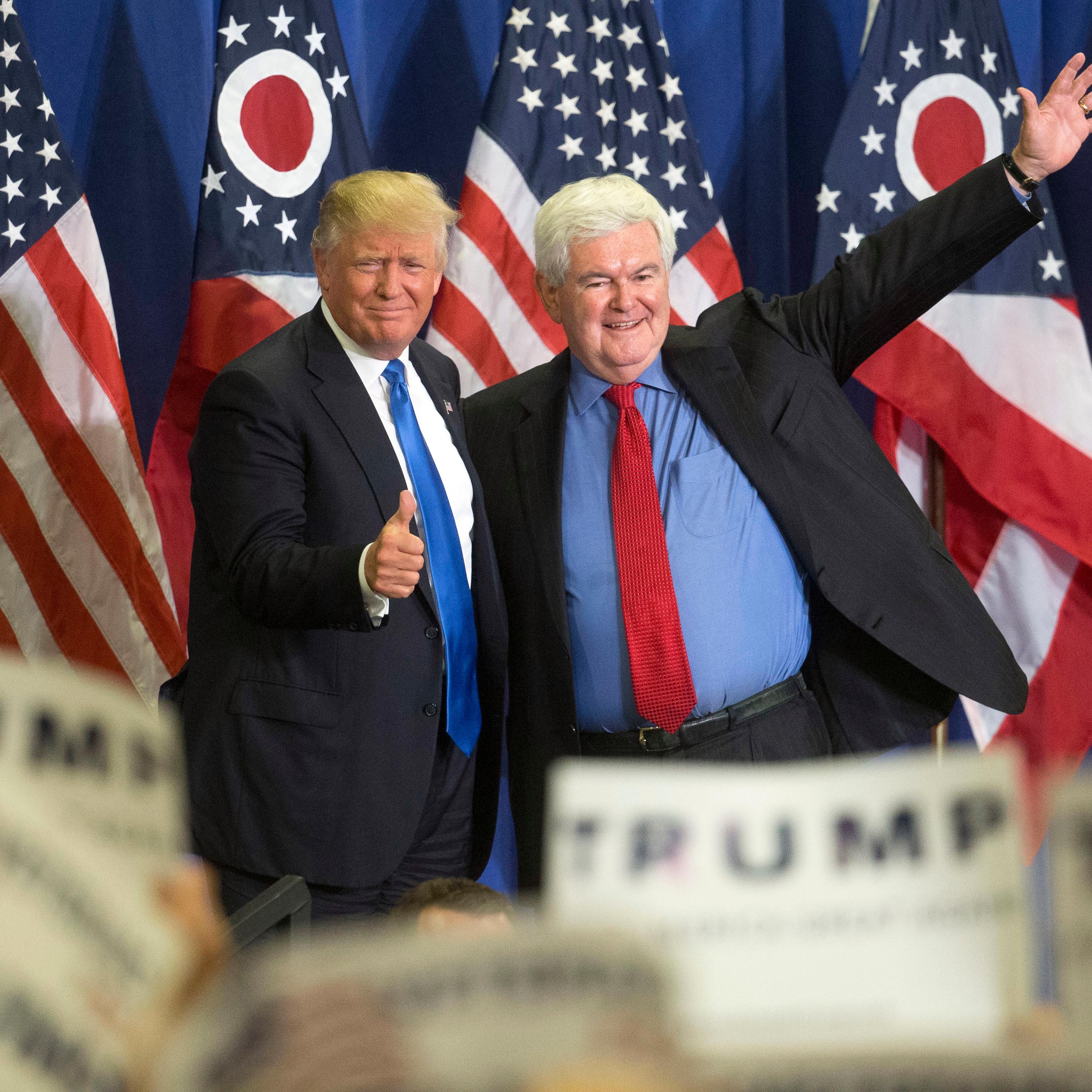 Donald Trump, Newt Gingrich