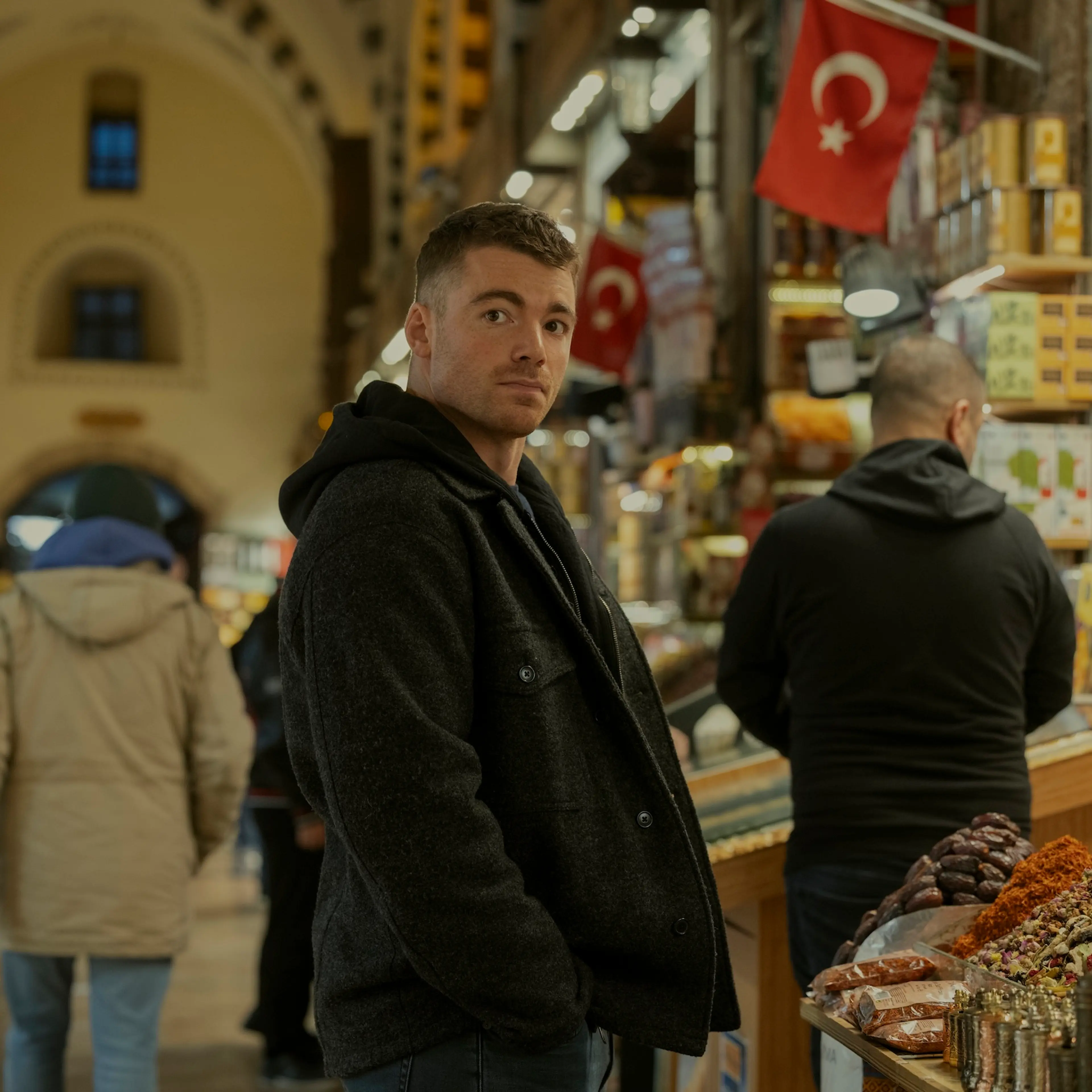 The Night Agent. Gabriel Basso as Peter Sutherland in episode 301 of The Night Agent. Cr. Yigit Eken/Netflix © 2026