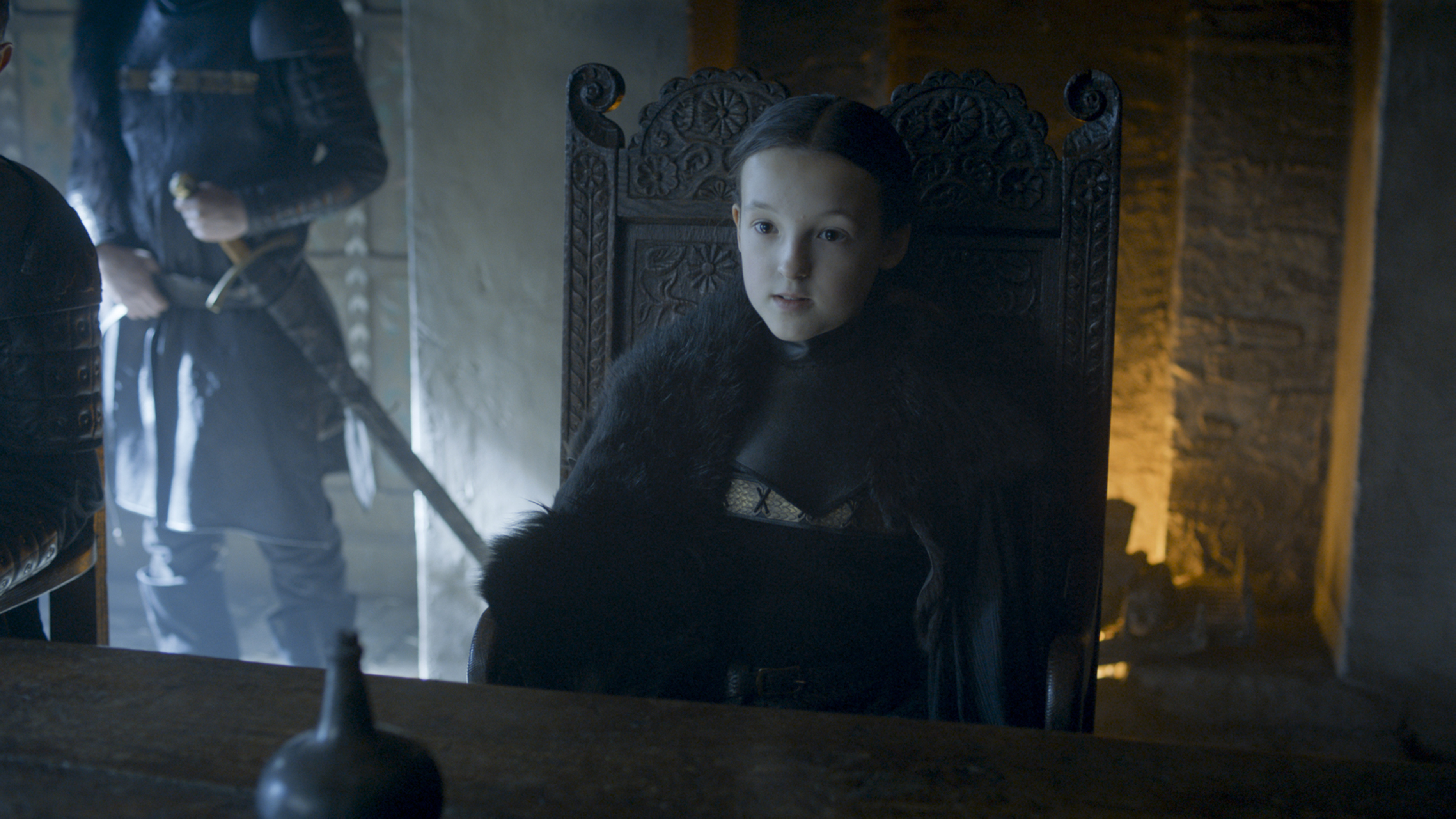 Bella Ramsey as Lyanna Mormont in 'Game of Thrones.' 