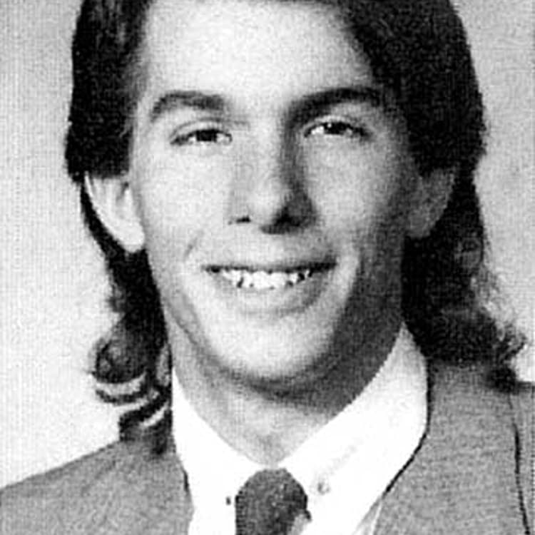Scott Walker's senior portrait from Delavan Darien High School in Delavan, Wisc., 1986