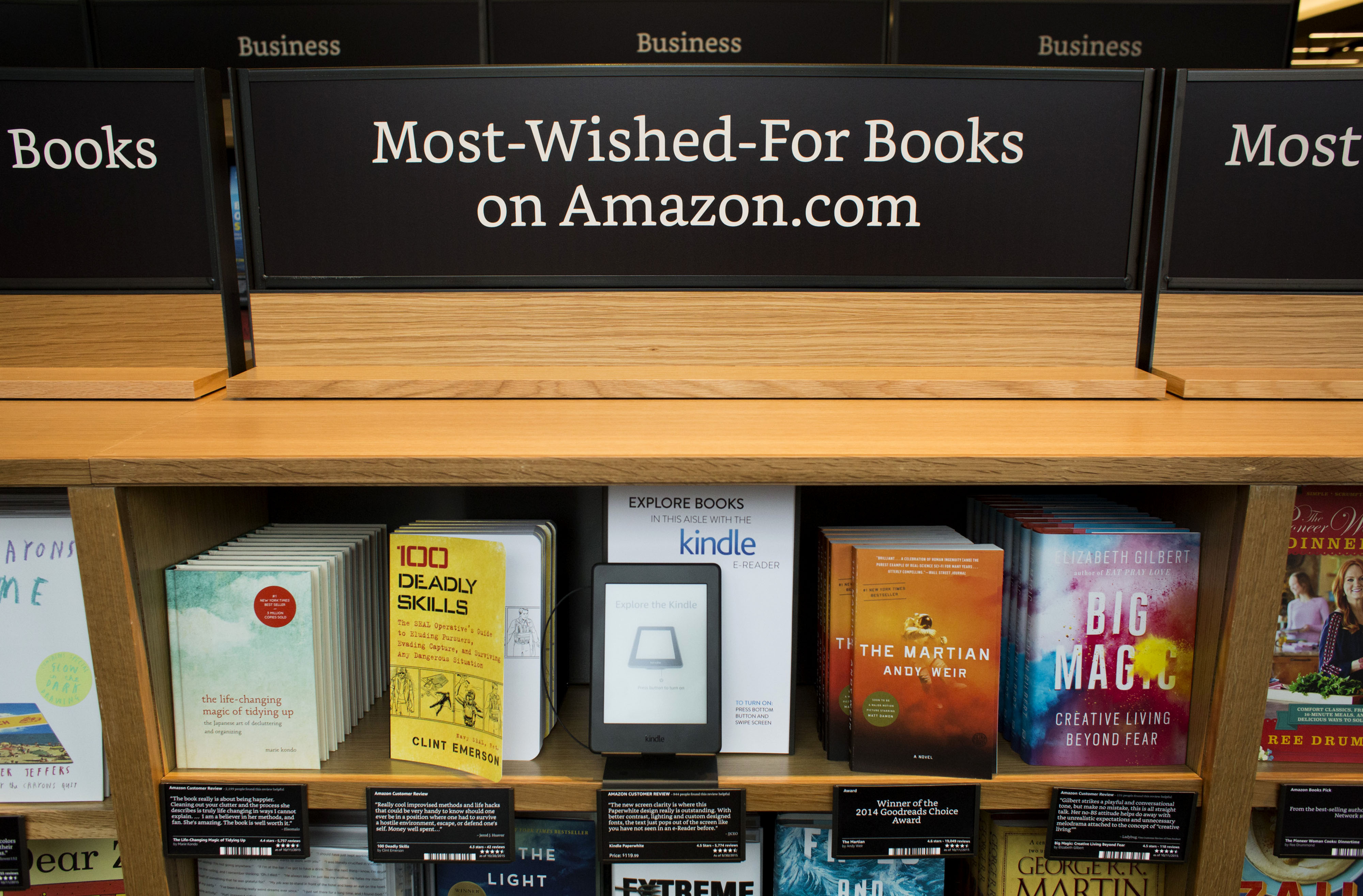 Inside The First Amazon.com Inc. Brick And Mortar Bookstore