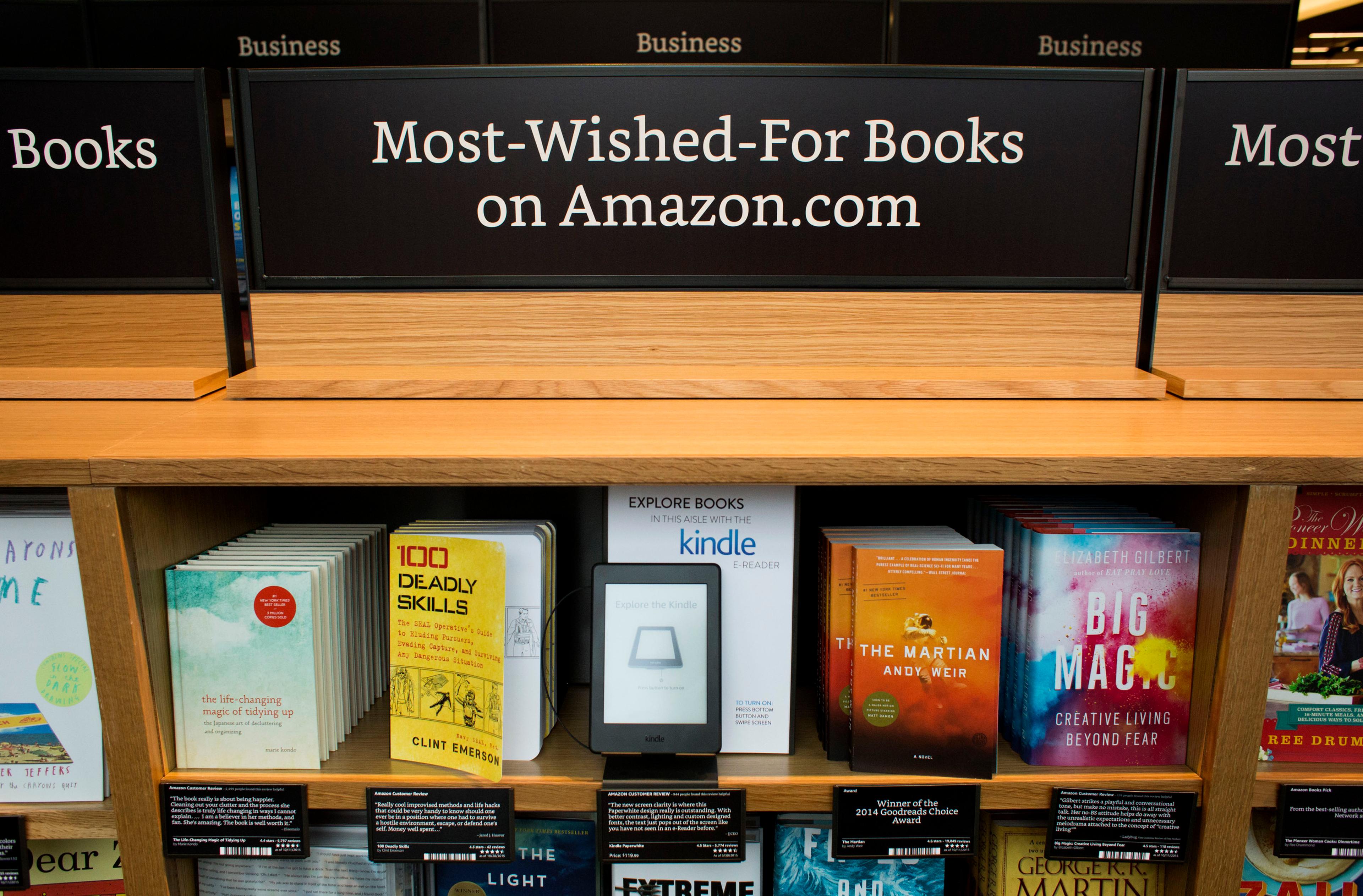 Inside The First Amazon.com Inc. Brick And Mortar Bookstore