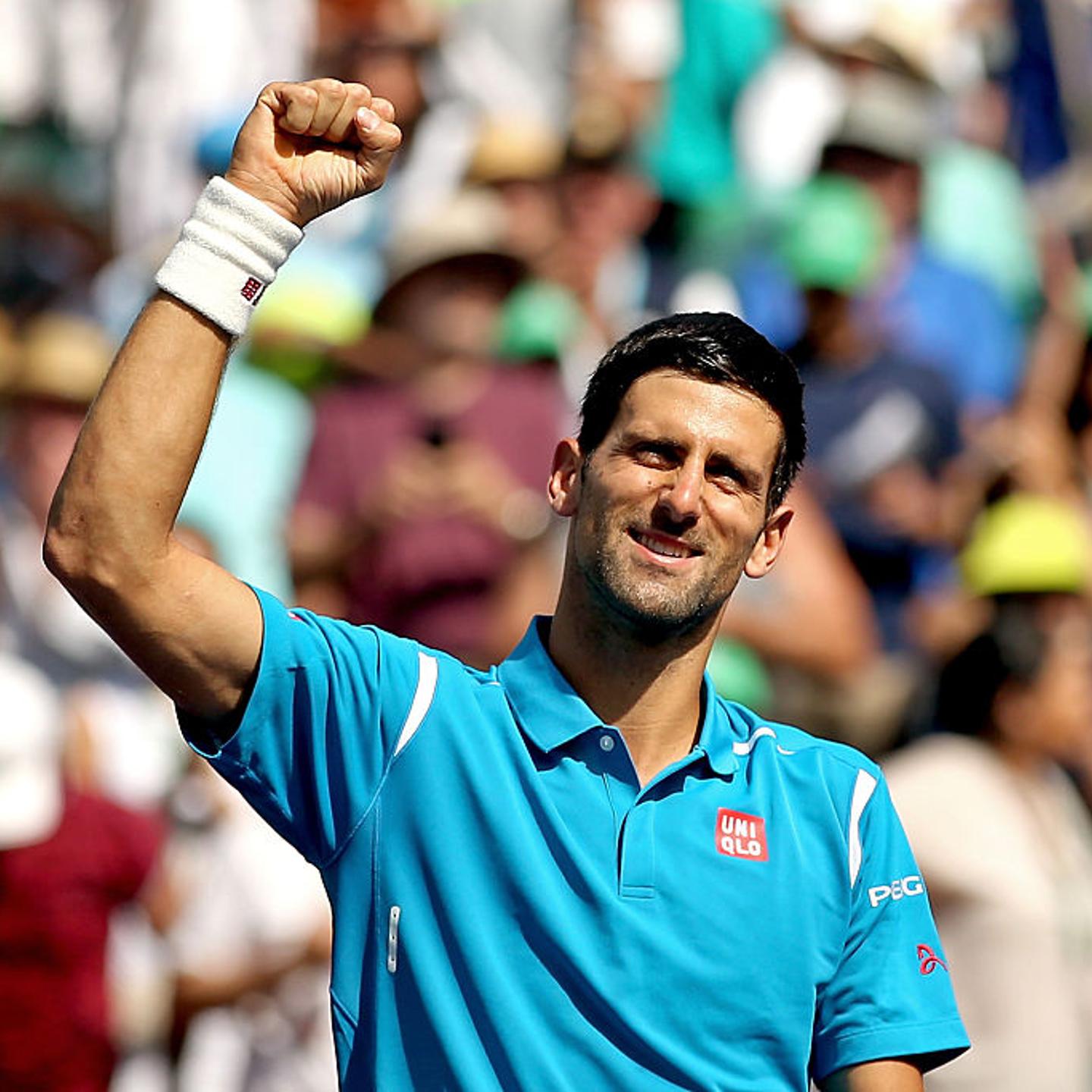 Novak Djokovic at Indian Wells Tennis Garden on March 20 in Indian Wells, California.