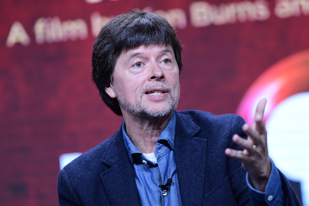Ken Burns speaks during PBS’ DEFYING THE NAZIS: THE SHARPS’ WAR session at the Television Critics Association Summer Press Tour in Los Angeles on July 28, 2016.