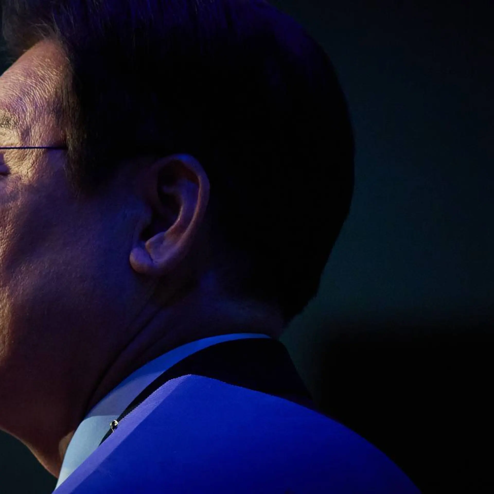 Lee Jae-myung as candidate for party leader at the 2022 Democratic Party of Korea convention.