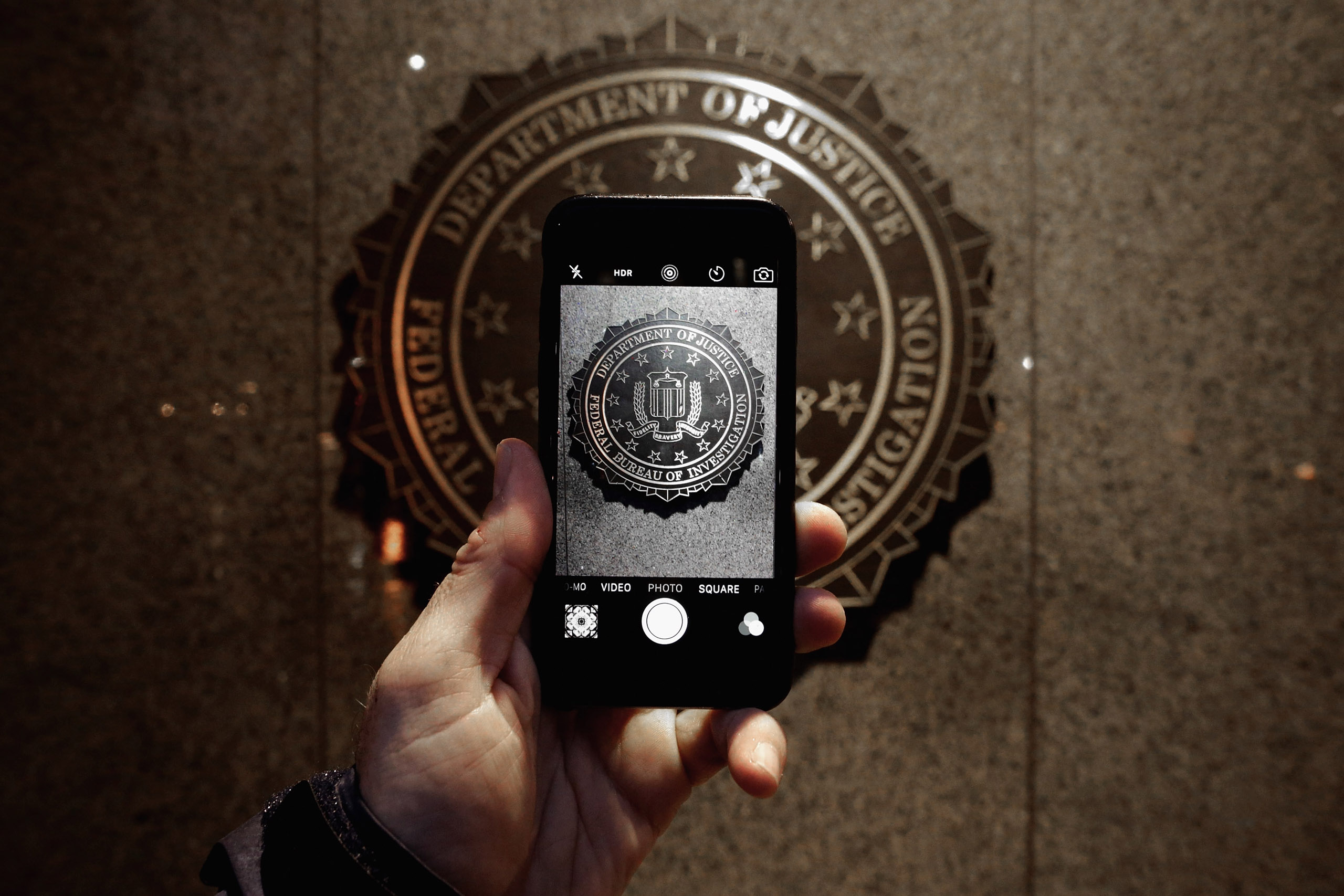 Apple Supporters Protest In Front Of FBI Headquarters In Washington DC