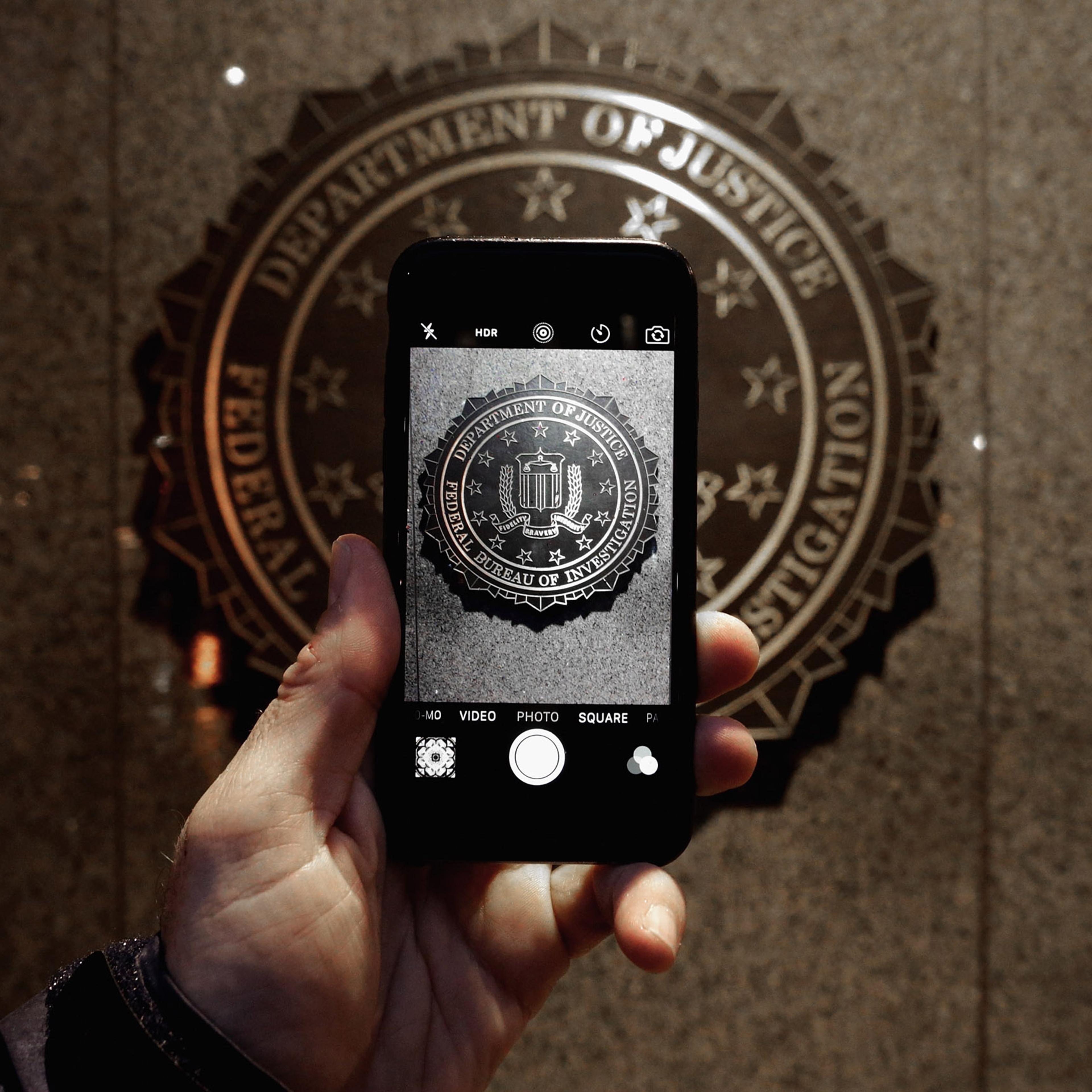 Apple Supporters Protest In Front Of FBI Headquarters In Washington DC