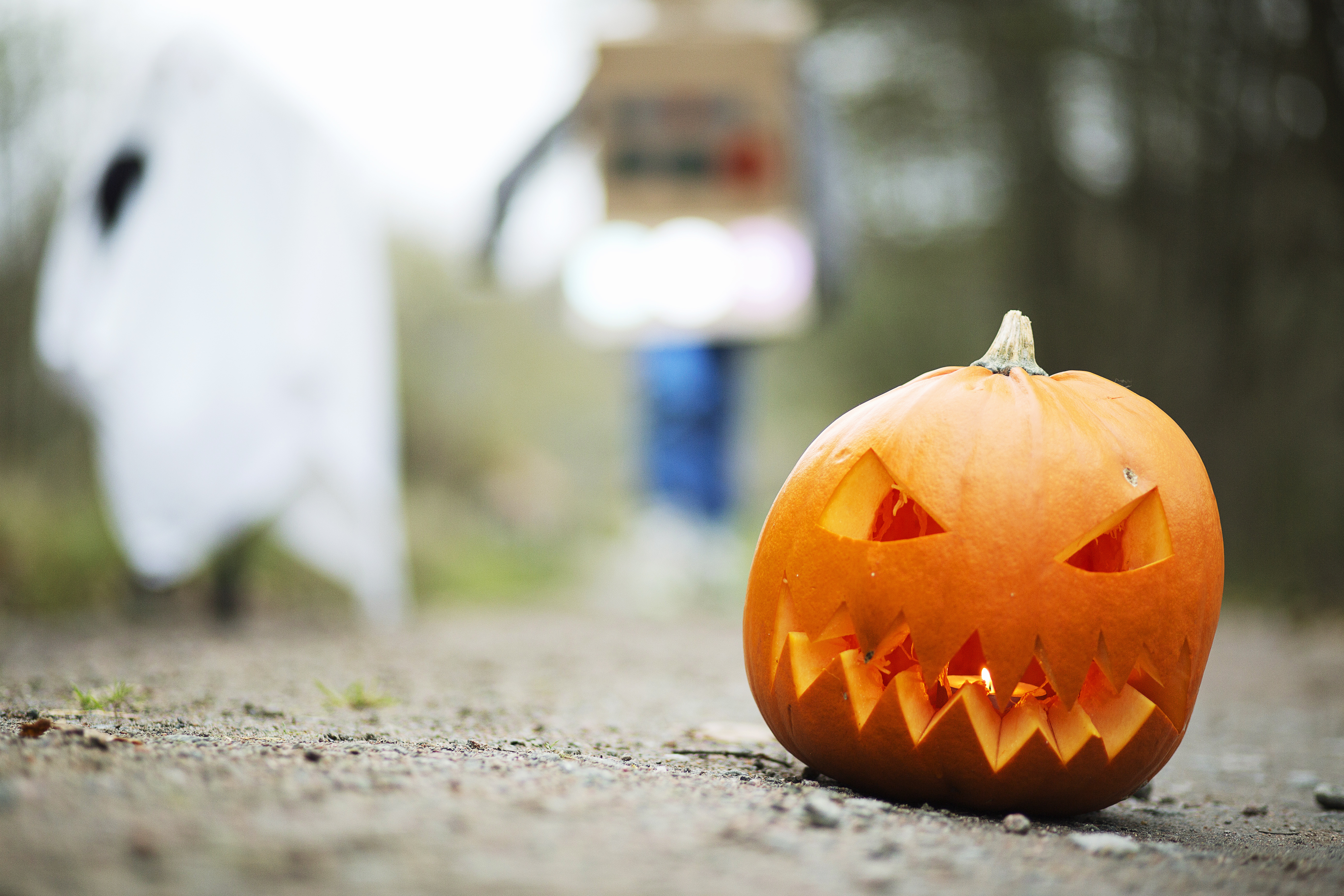 Scary Halloween pumpkin