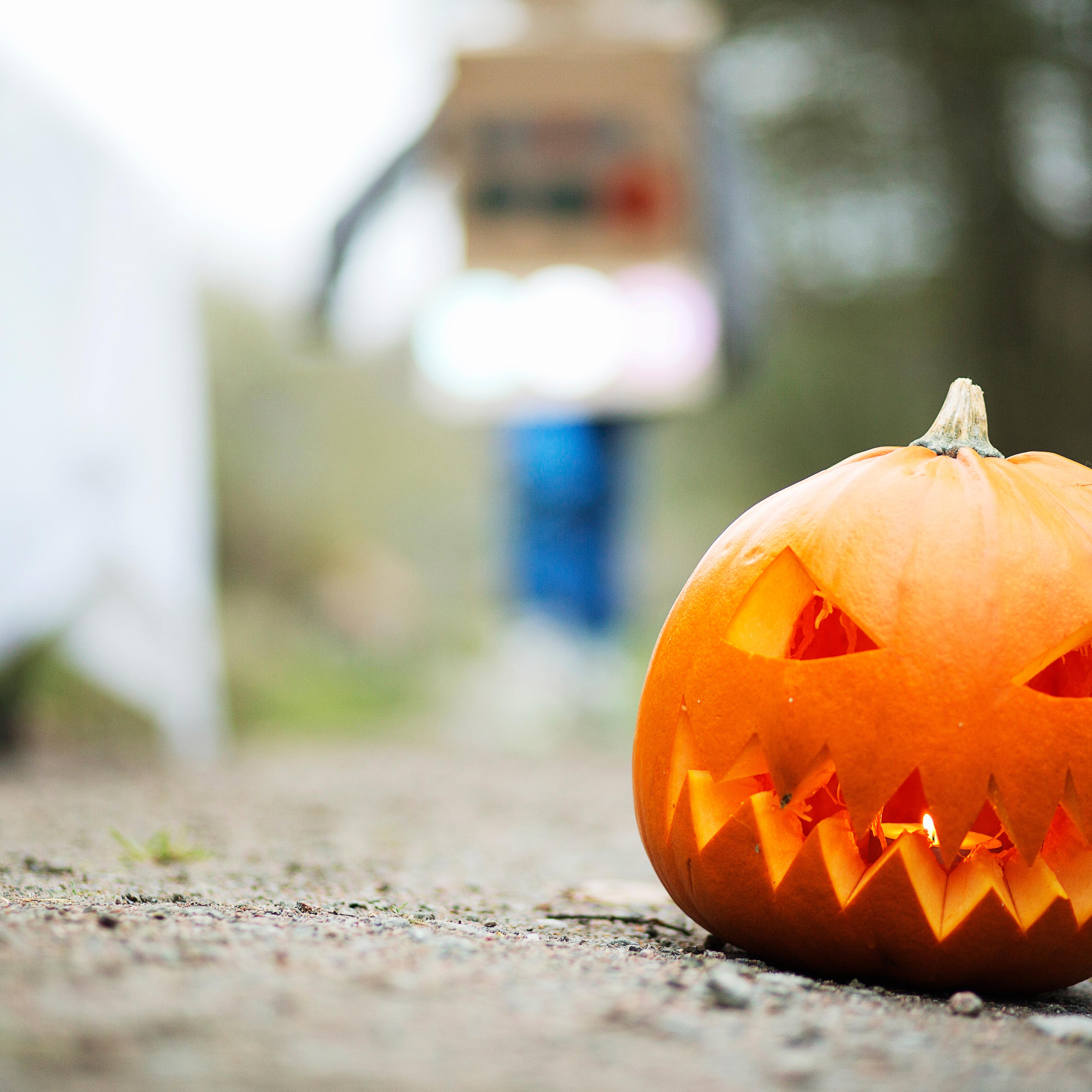 Scary Halloween pumpkin