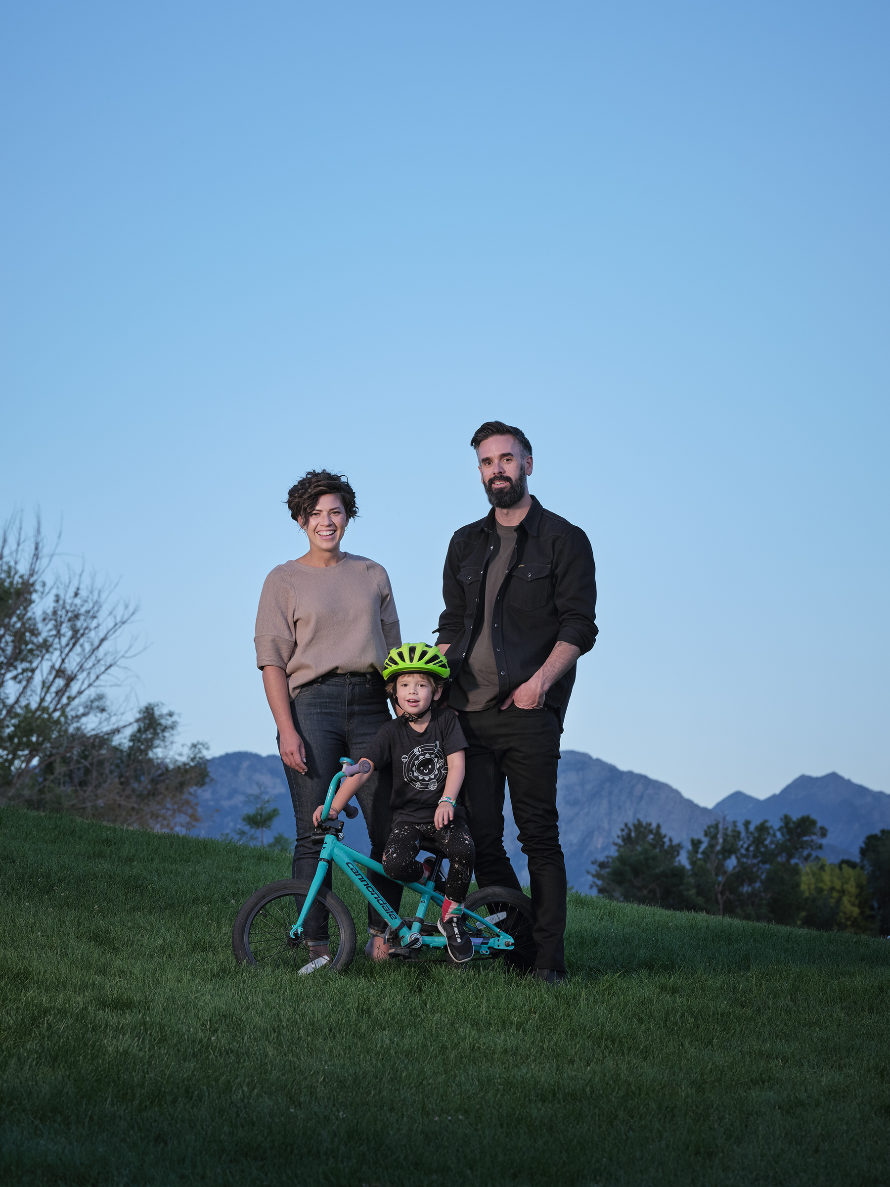 Kyl, Zoomer and Brent in Liberty Park in Salt Lake City on Aug. 10