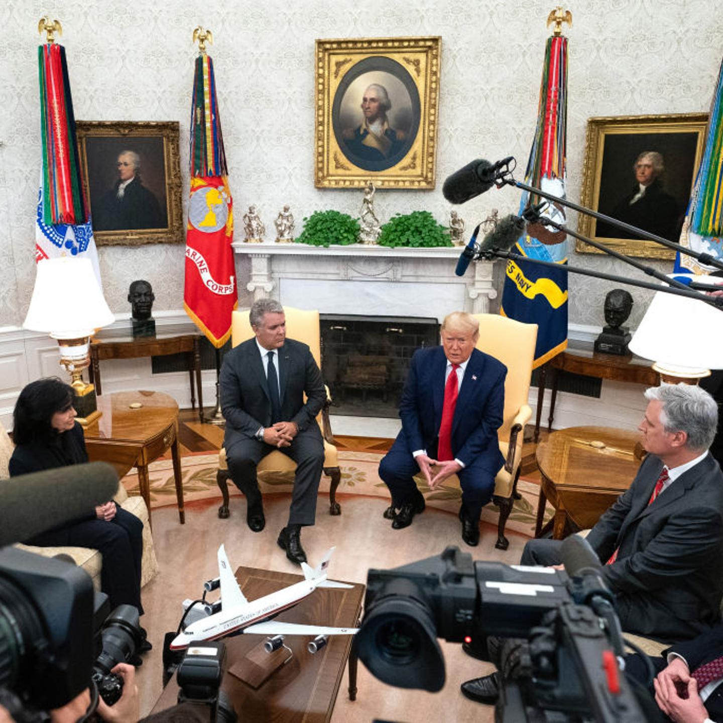 President Trump Meets Colombian President Ivan Duque At The White House