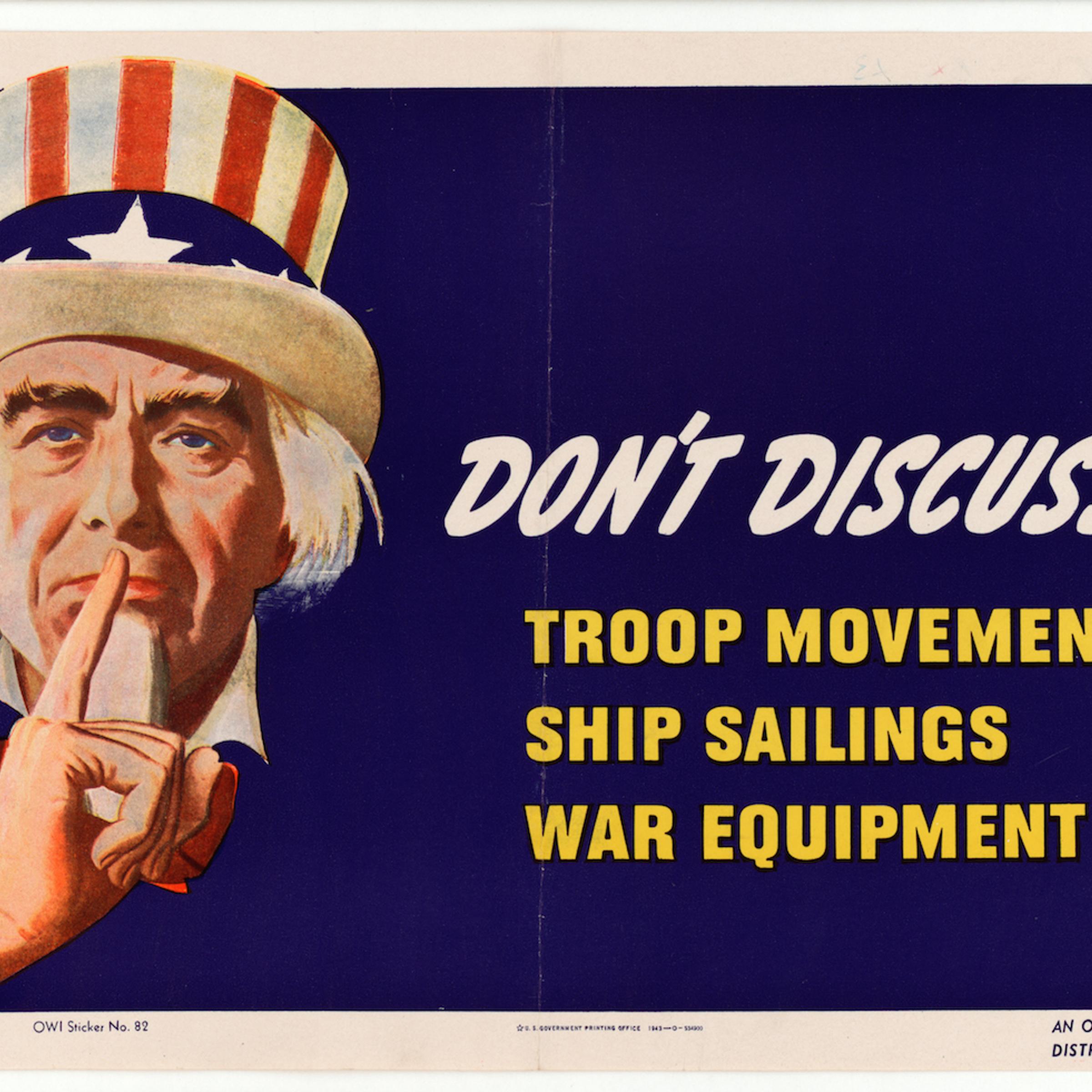 Don't Discuss Poster