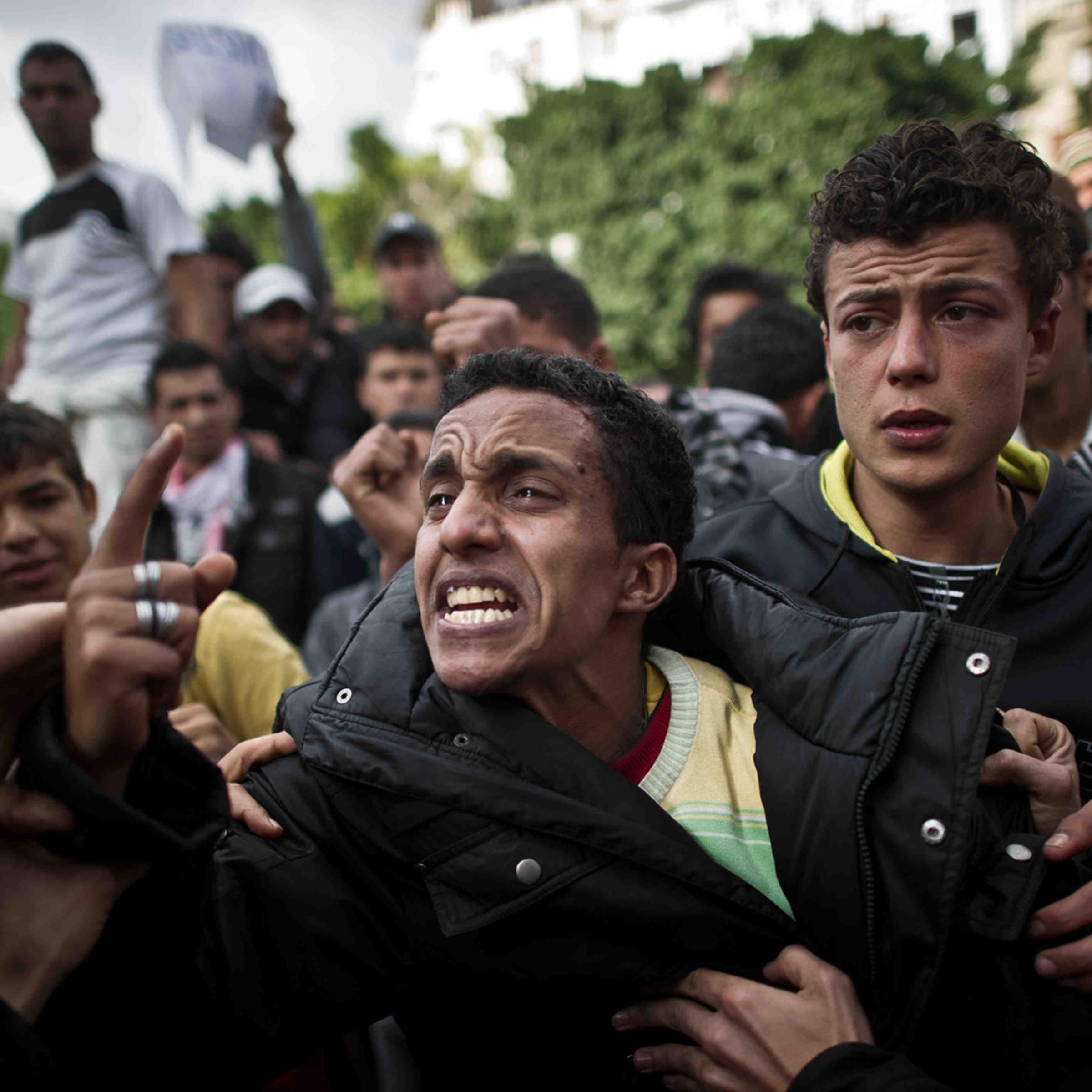 Jan. 14, 2011. Tunisian riots continued after President Zine El Abidine Ben Ali, in power for 23 years, dismissed his government with plans to call for new election within six months.