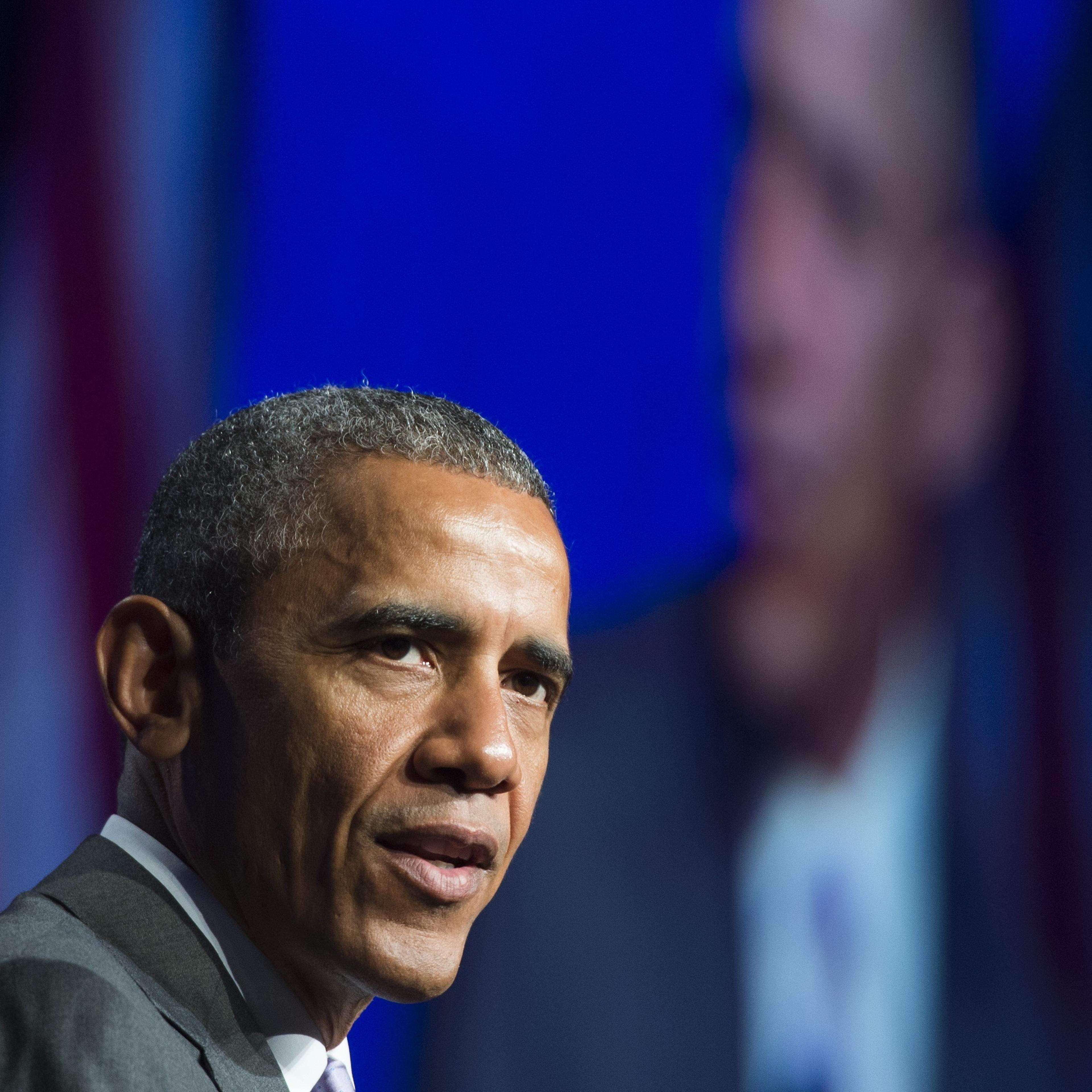President Barack Obama speaks about healthcare reforms and the Affordable Care Act, known as Obamacare, during the Catholic Hospital Association Conference in Washington on June 9, 2015.