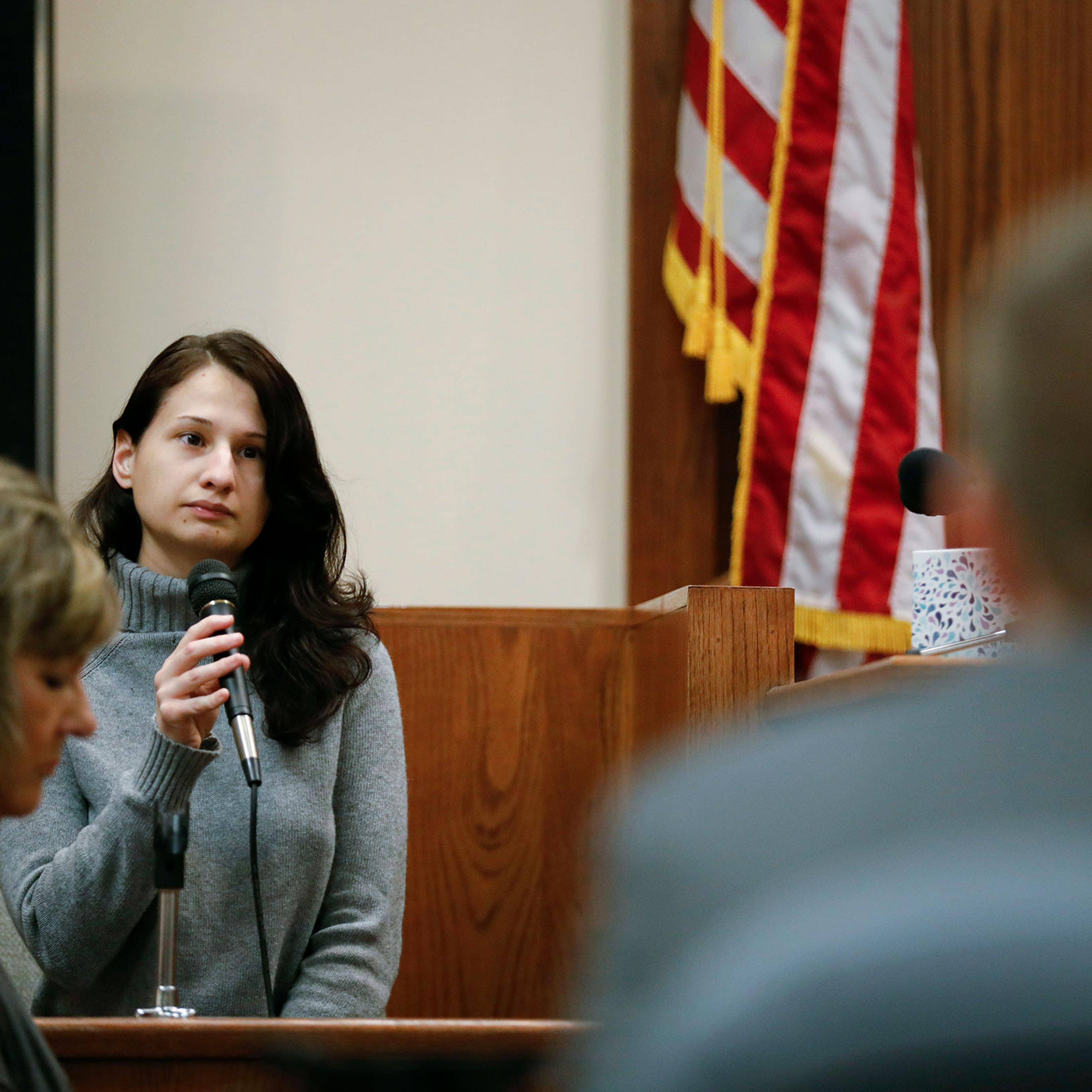 Gypsy Rose Blanchard takes the stand during the trial of her ex-boyfriend Nicholas Godejohn in Springfield, Mo., on Nov. 15, 2018.