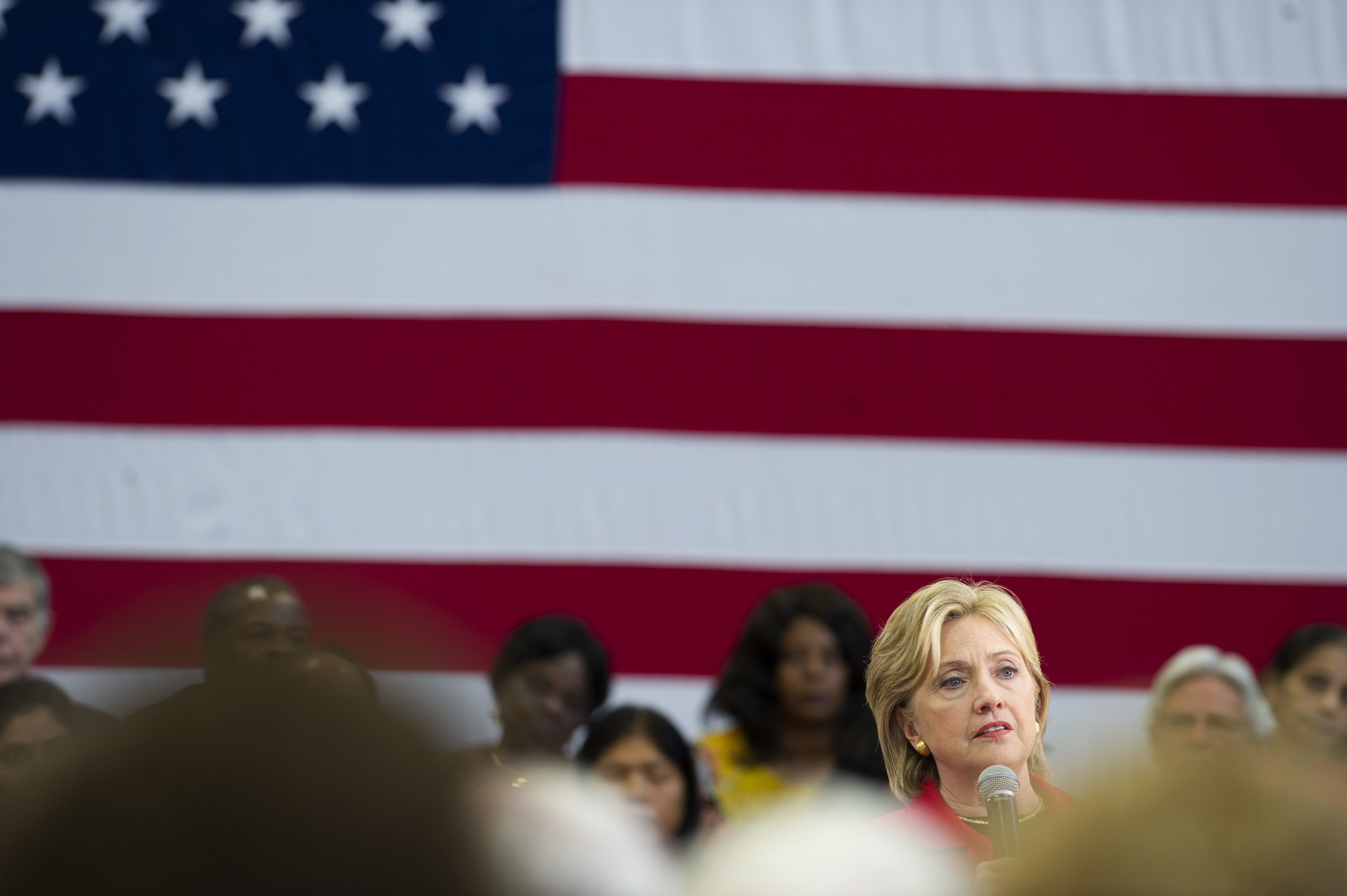Hillary Clinton talks gun control at town hall meeting