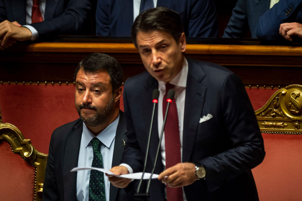 Italian Prime Minister Addresses The Senate On Government Crisis