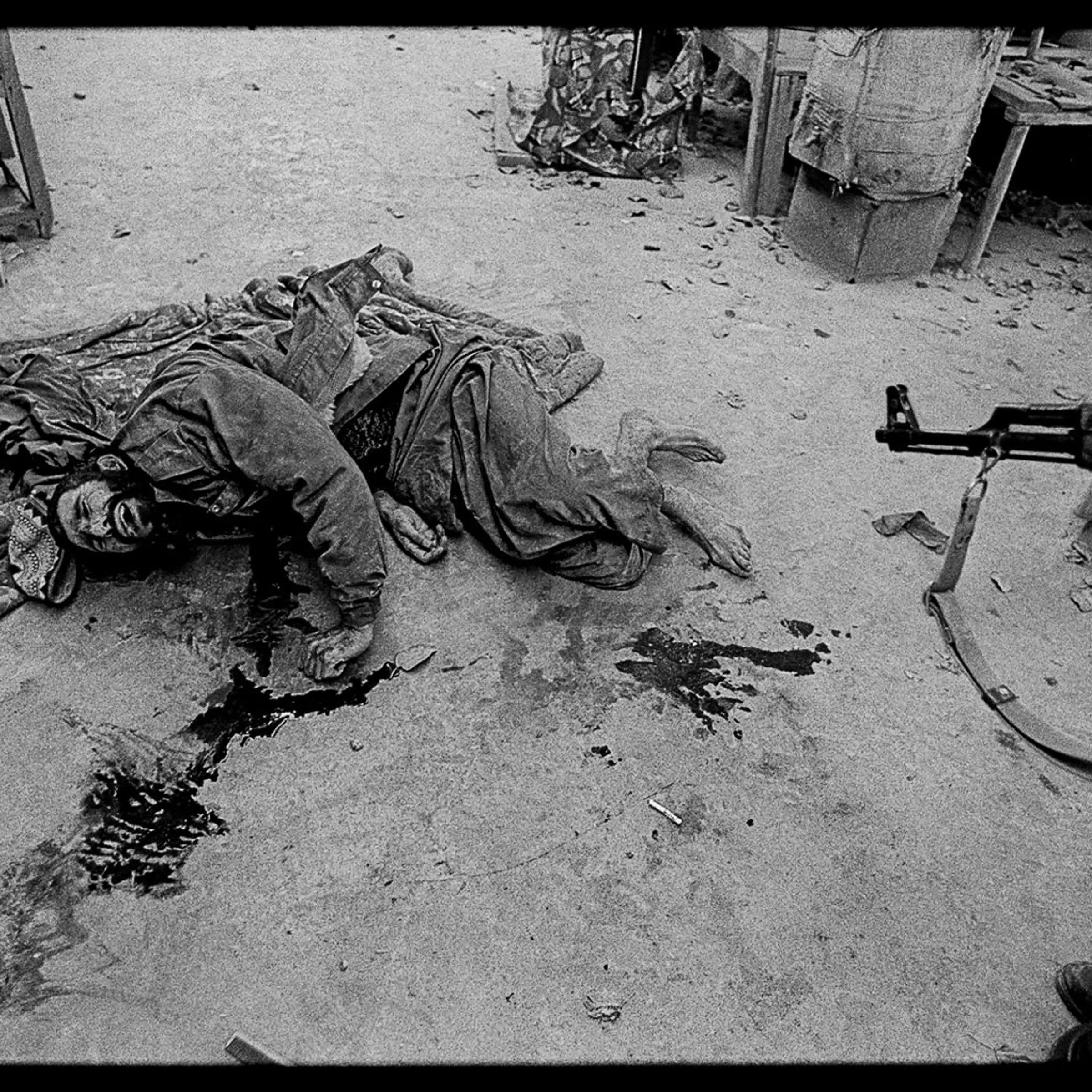 <b>James Nachtwey, November 22, 2001</b><br><br>
"The carefully negotiated hand-over of the city of Kunduz might be as good a reference as any to comprehend the reality of peace agreements in Afghanistan. Located in the north, near Uzbekistan, Kunduz was the last major stronghold of the Taliban following its withdrawal from Kabul. It had been under siege by the Northern Alliance, and an agreement was forged in which Taliban fighters would surrender in exchange for safe passage, and the city would be occupied by the alliance.<br><br>
For a couple of days, the Taliban began to drive out to their enemy’s lines and relinquish their weapons. On the appointed day, a large convoy of Northern Alliance troops moved forward. As it entered the city center, the remaining Taliban fighters opened fire from every direction. Chaos ensued. Both incoming and outgoing fire, from assault rifles, machine guns and rocket propelled grenade launchers was so dense and haphazard, one was as dangerous as the o