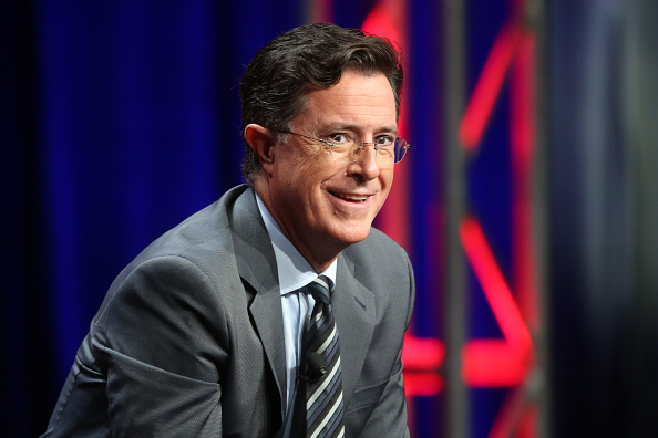 Stephen Colbert speaks onstage during the 'The Late Show with Stephen Colbert' panel discussion at the CBS portion of the 2015 Summer TCA Tour at The Beverly Hilton Hotel on August 10, 2015 in Beverly Hills, California.