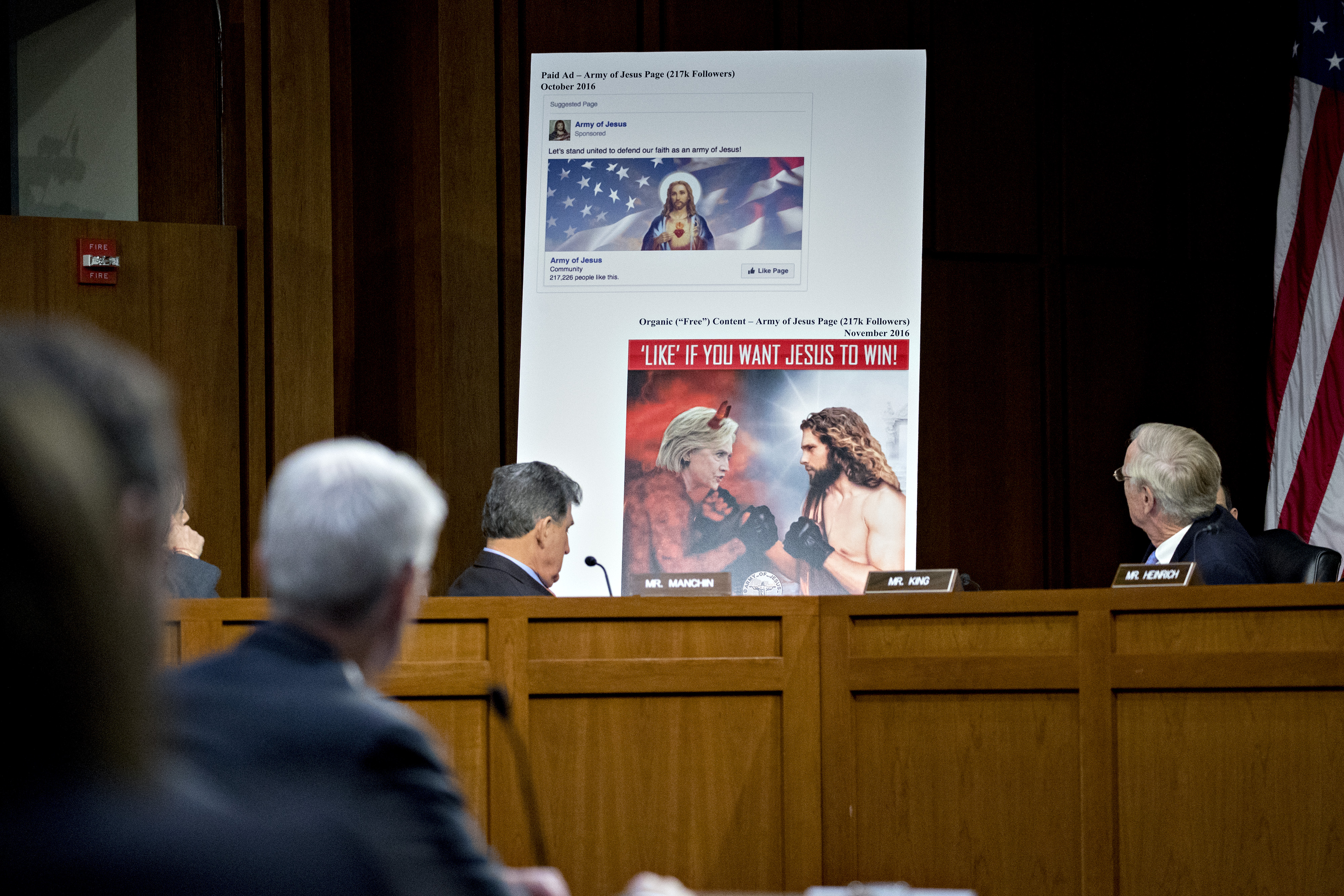 Facebook, Twitter And Google Executives Testify Before The Senate Intelligence Committee