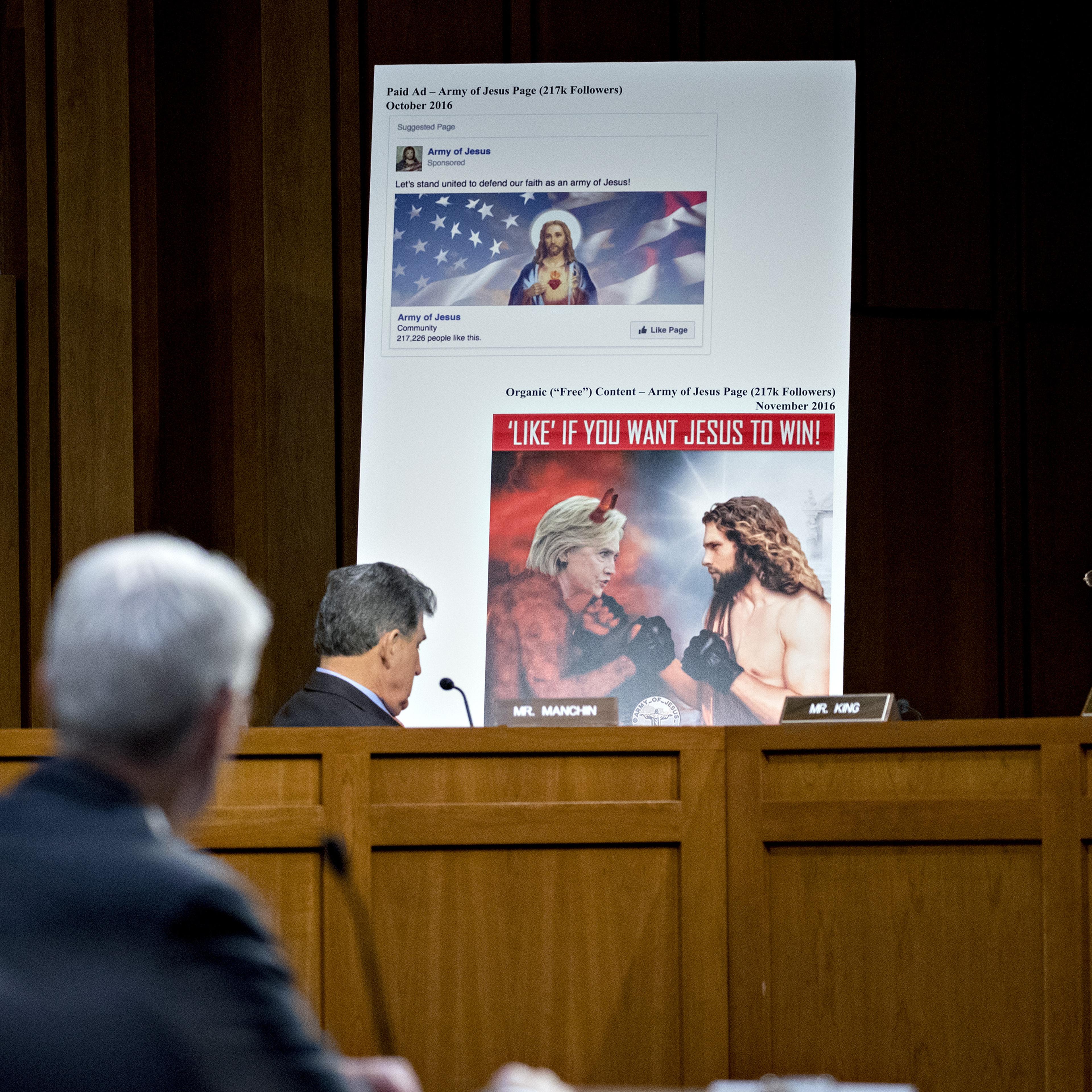 Facebook, Twitter And Google Executives Testify Before The Senate Intelligence Committee