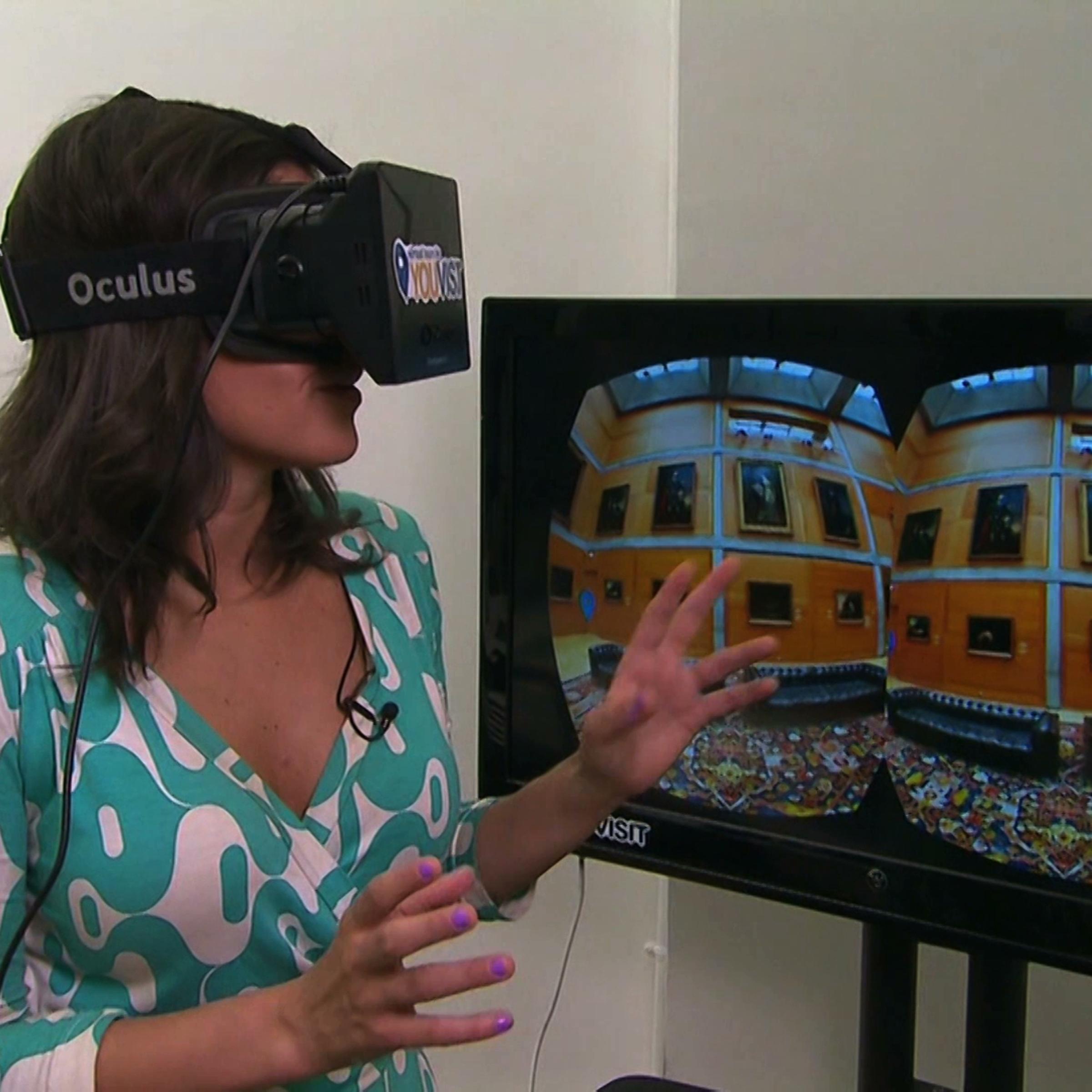 Some colleges are now using a technology called Occulus Rift to give prospective students a virtual tour.