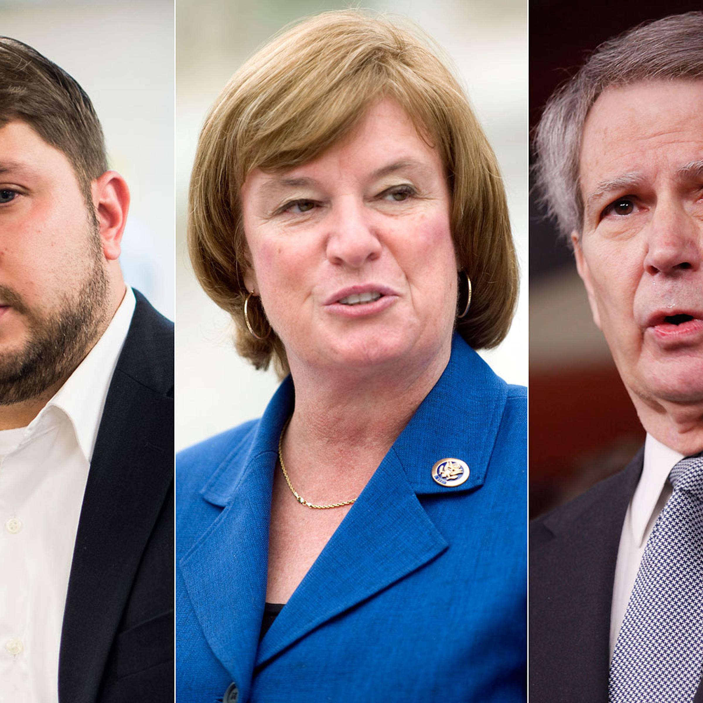 From left to right: Ruben Gallego, Carol Shea-Porter, Walter Jones