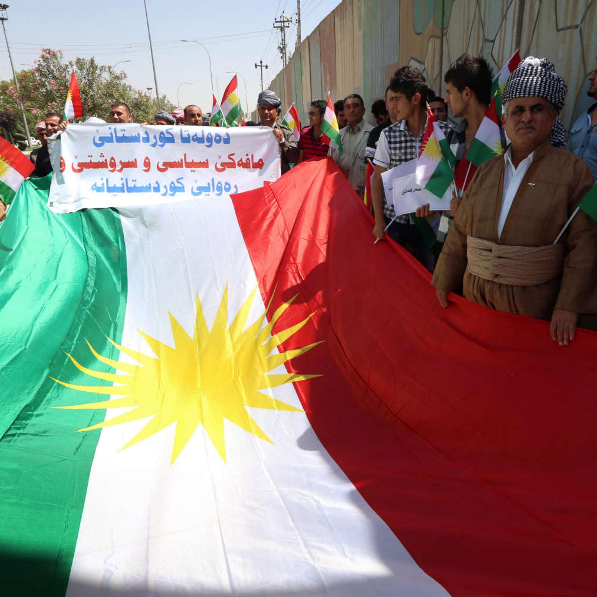 Kurdish protesters