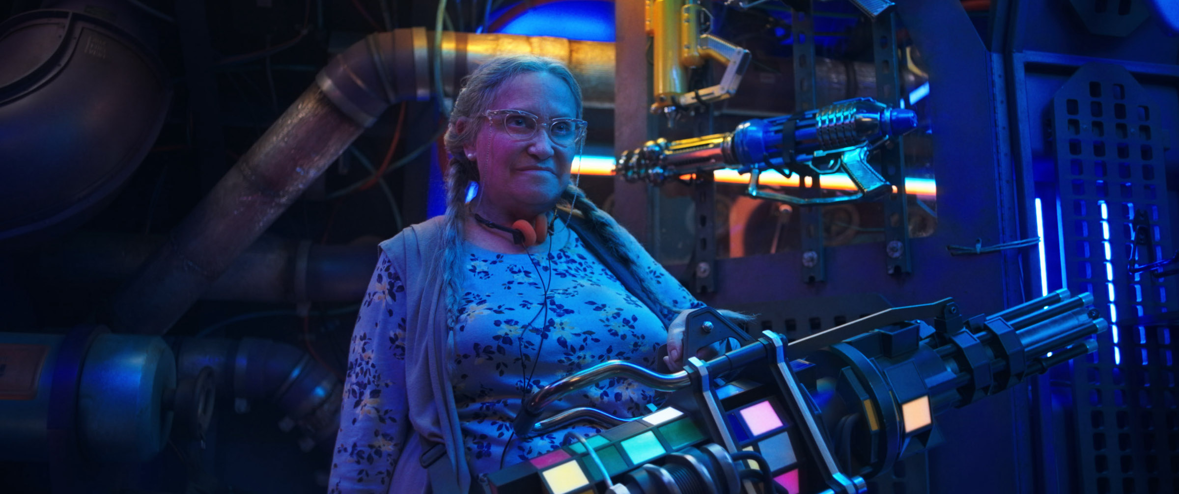 Adriana Barraza steals the show as Nana Reyes in 'Blue Beetle.'