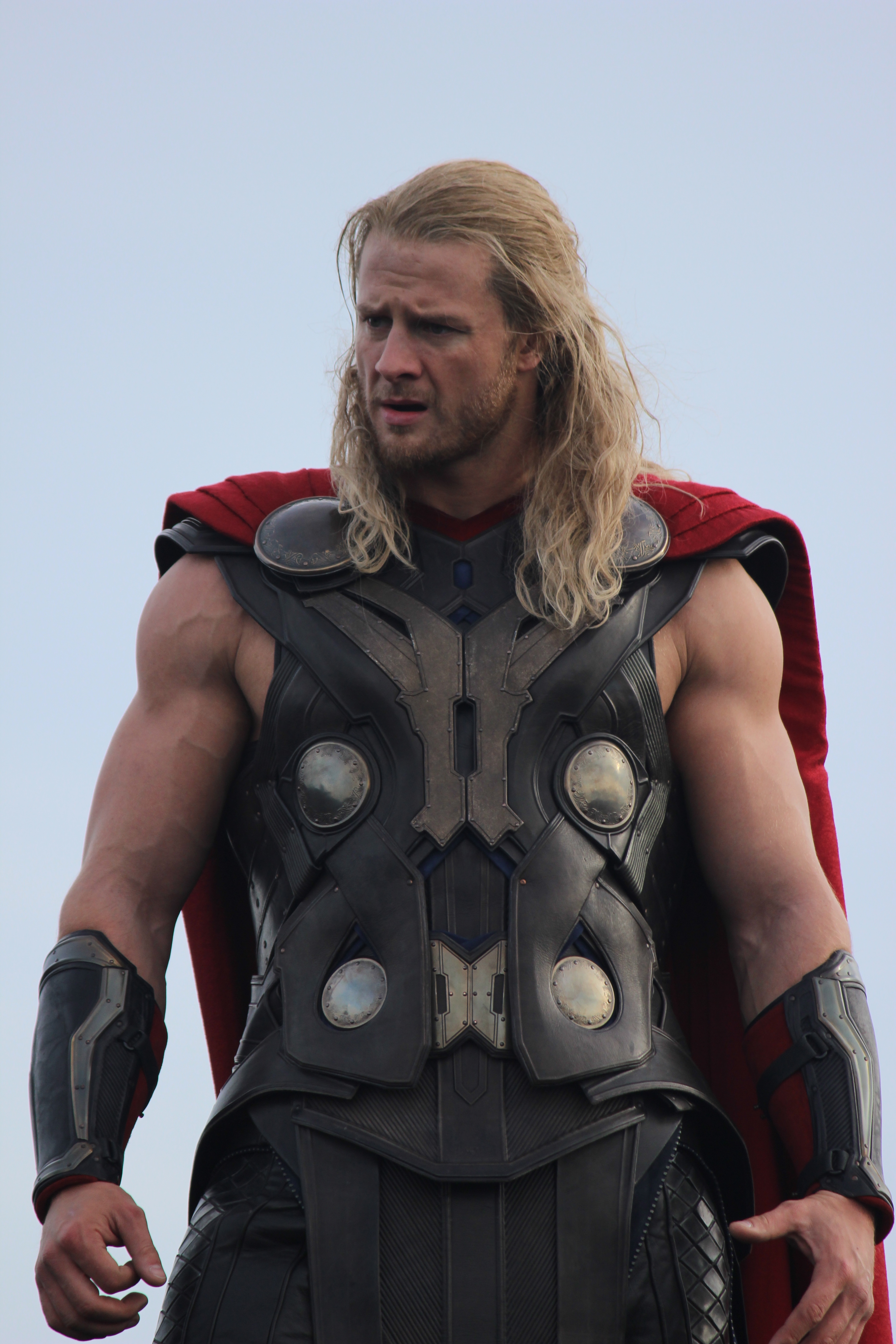 Bobby Holland Hanton as Thor in <em>The Avengers: Age of Ultron</em>