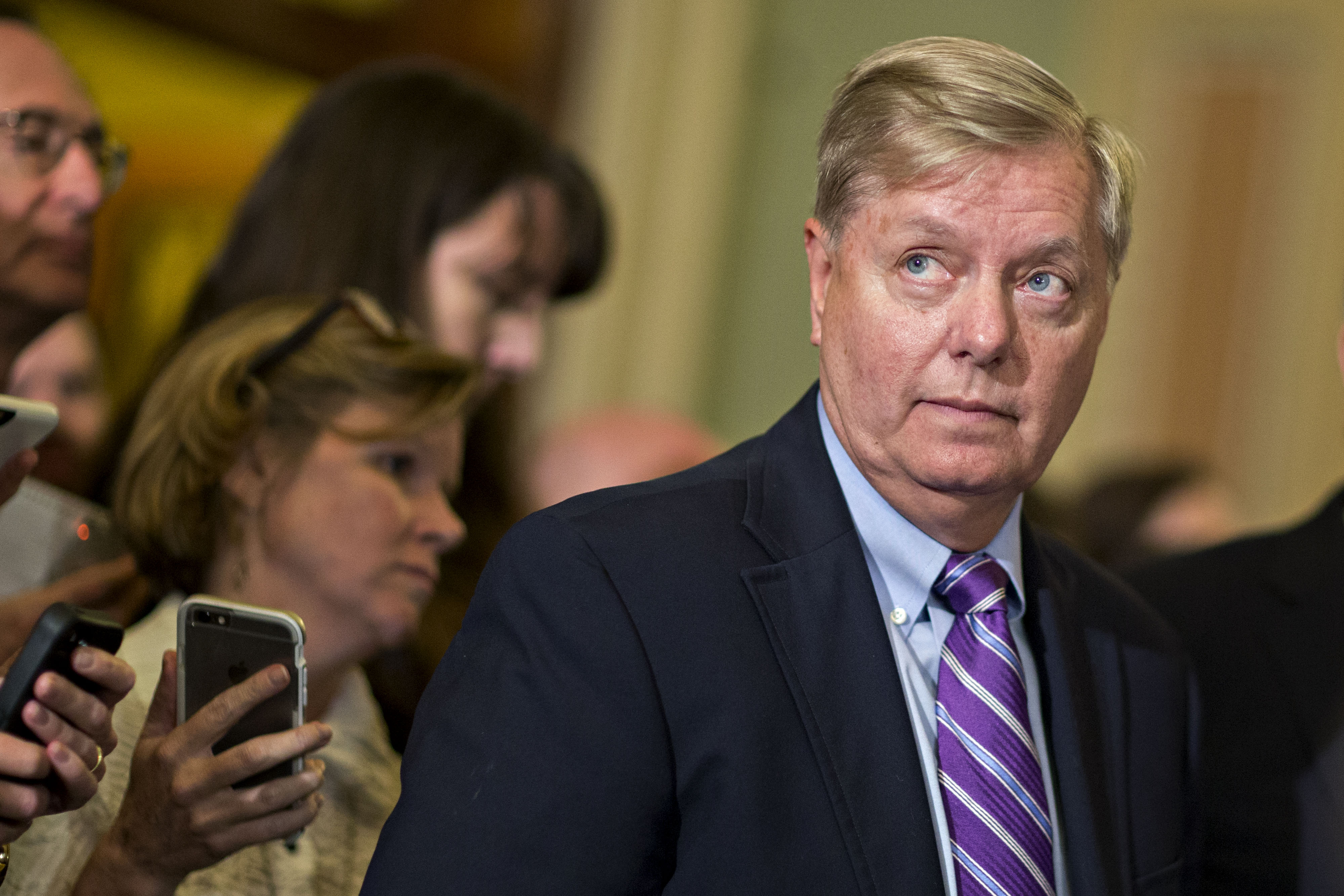 Senate Leadership Hold News Conferences After Weekly Policy Meeting Luncheons