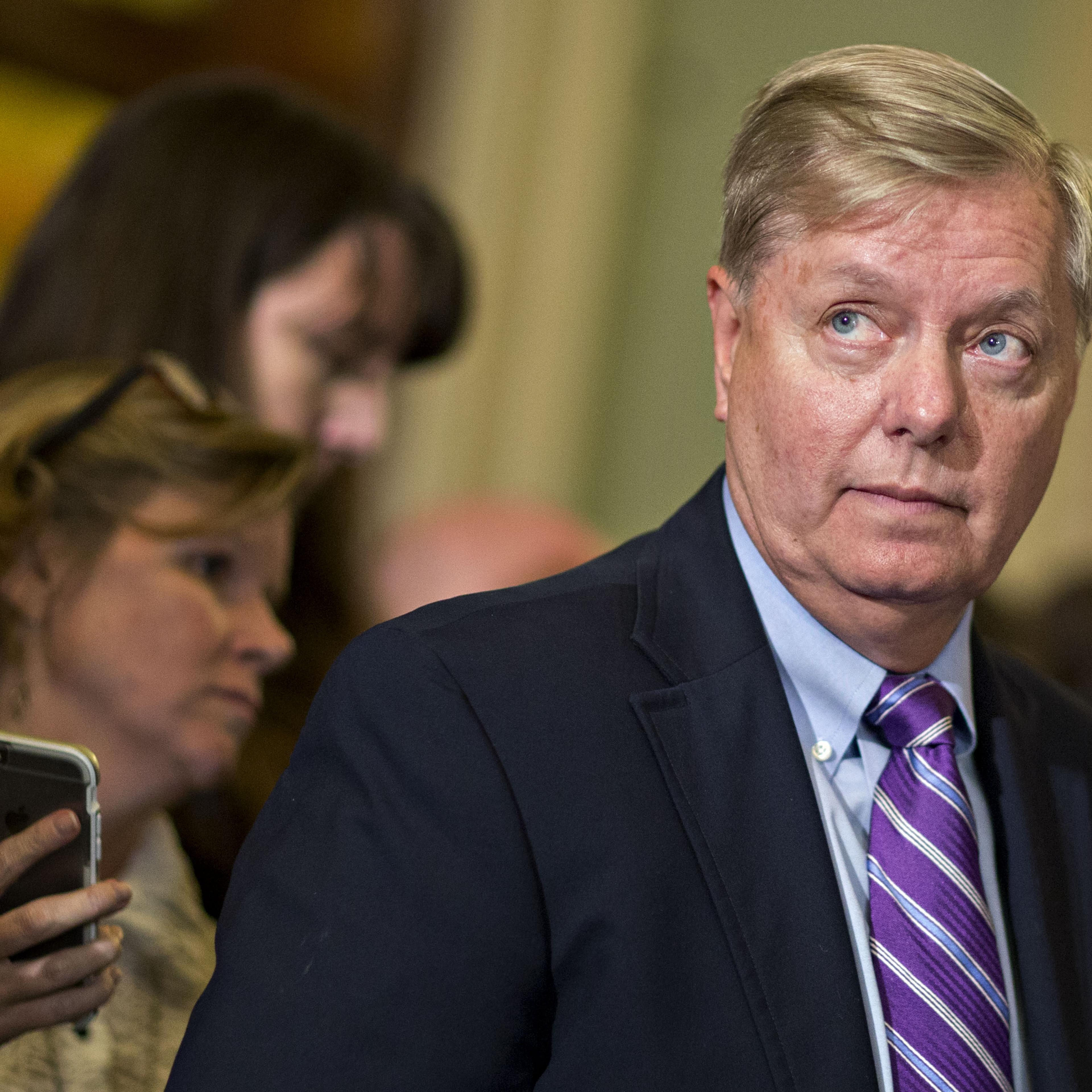 Senate Leadership Hold News Conferences After Weekly Policy Meeting Luncheons