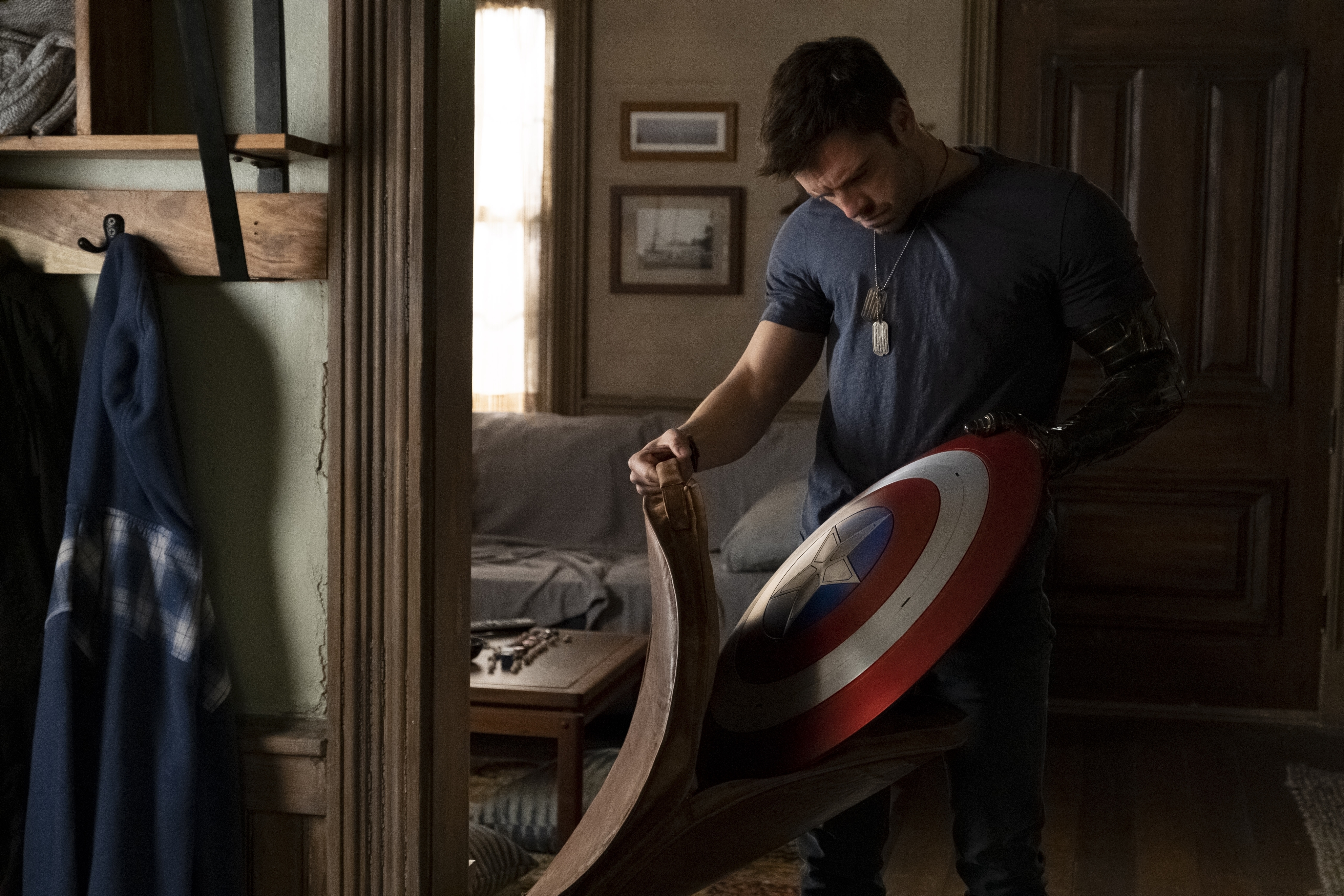 Sebastian Stan in <i>Falcon and the Winter Soldier</i>