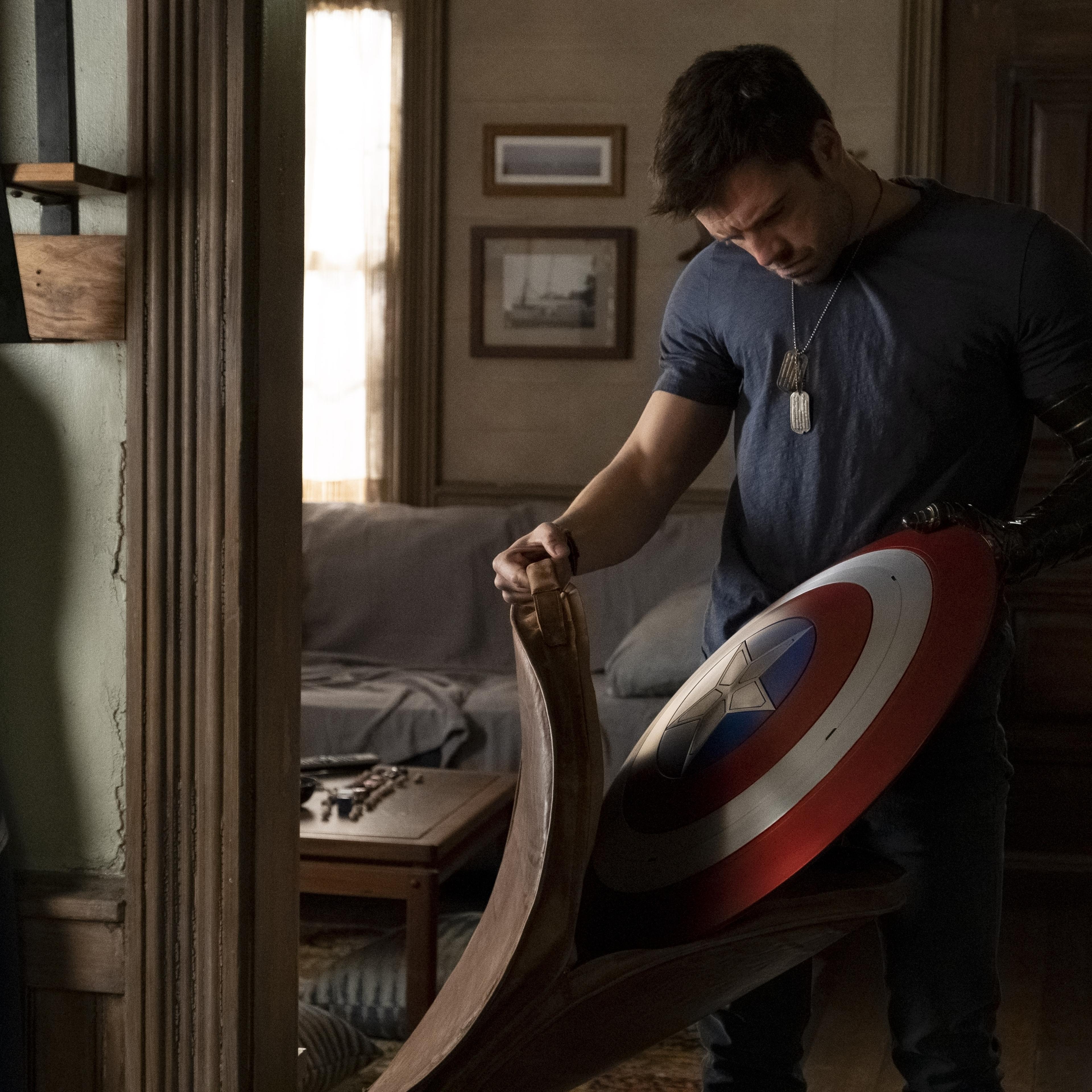 Sebastian Stan in <i>Falcon and the Winter Soldier</i>