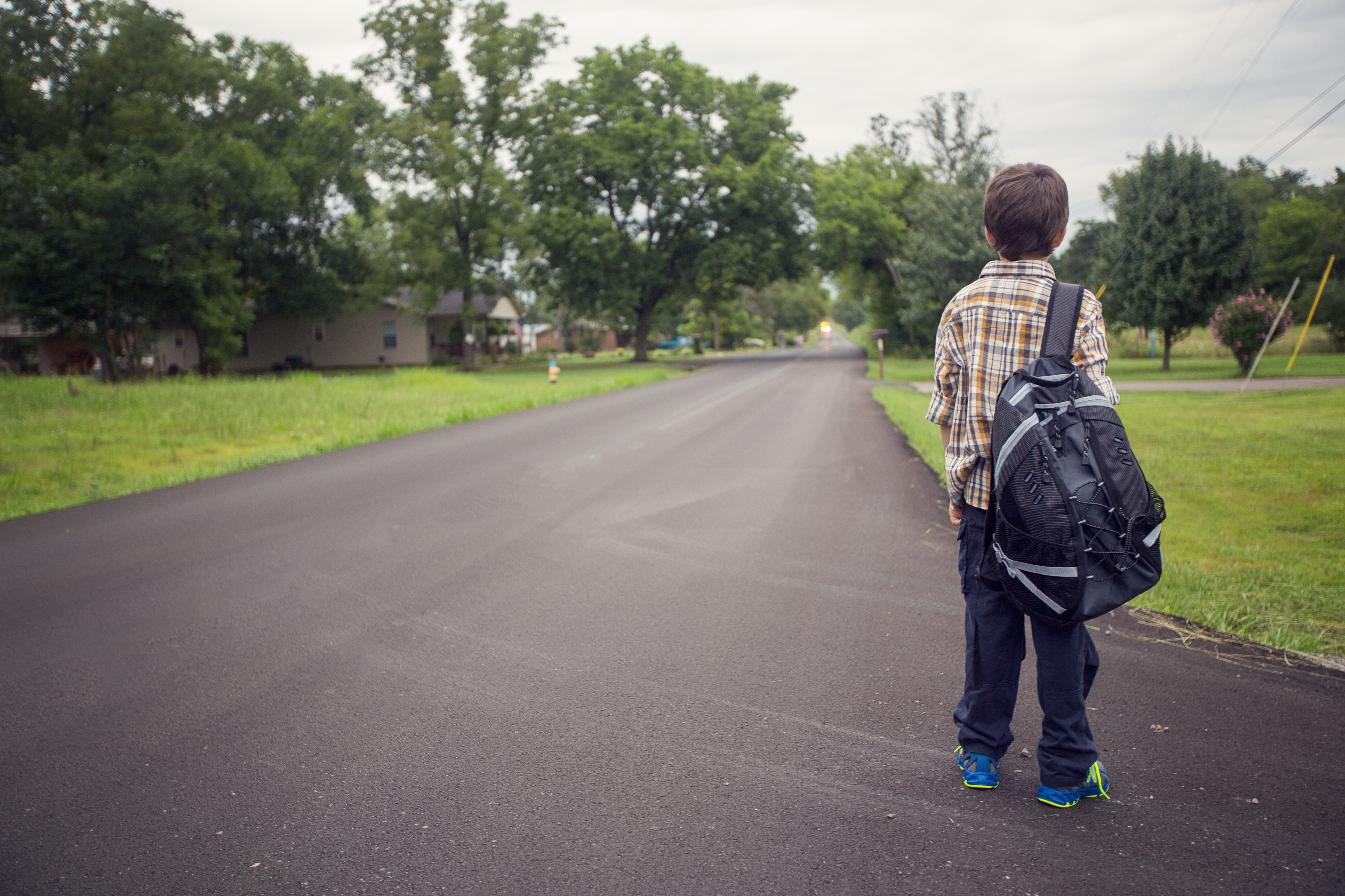 Waiting for the School Bus
