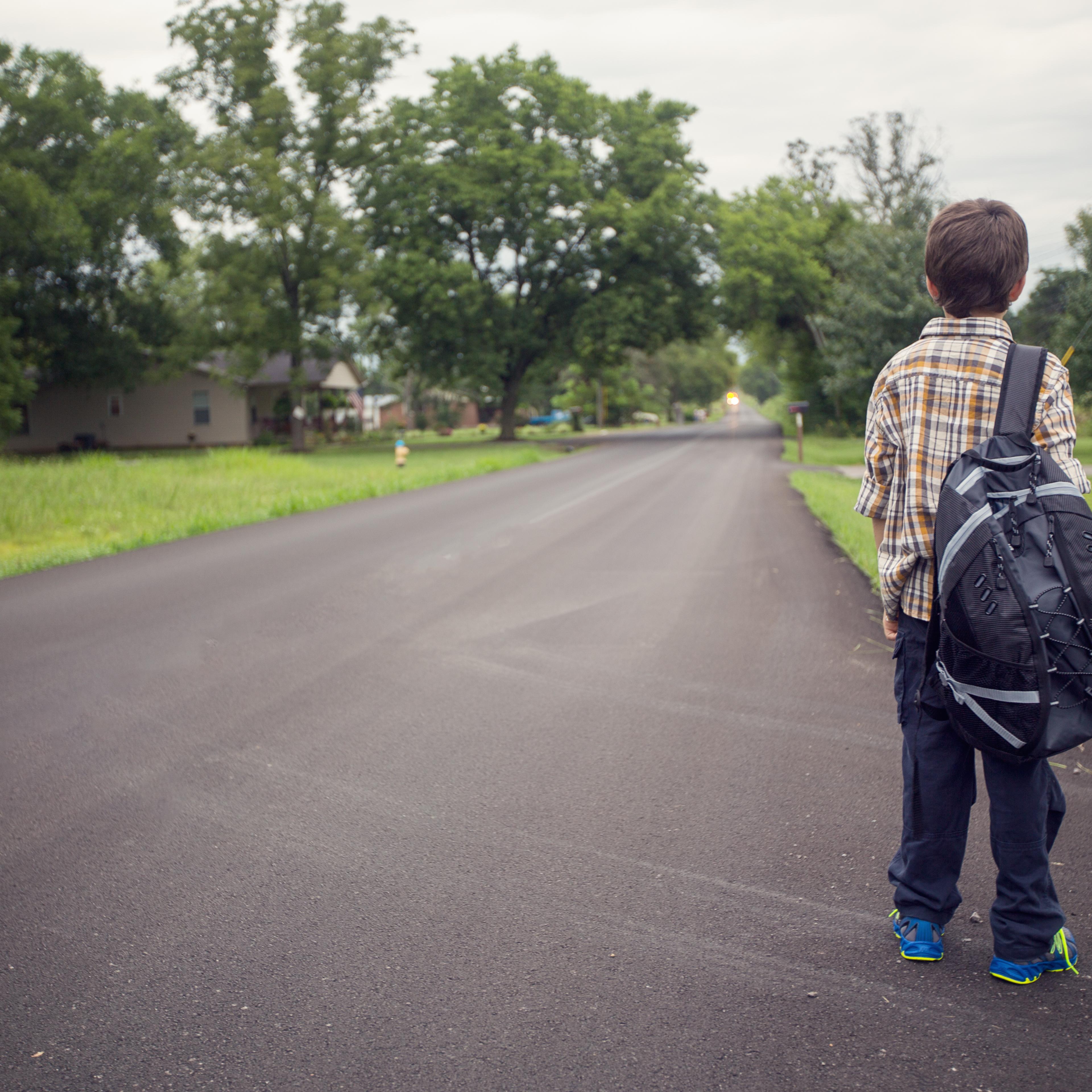Waiting for the School Bus