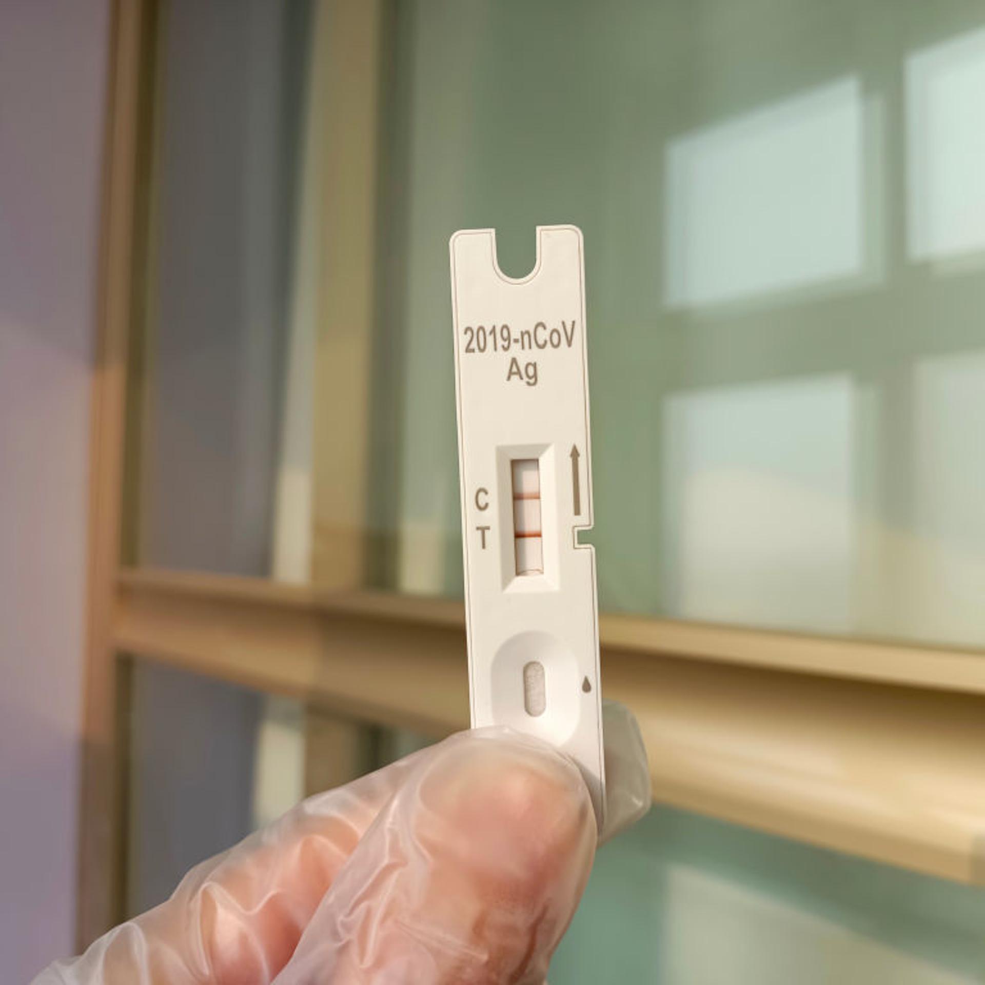 Positive rapid COVID-19 test