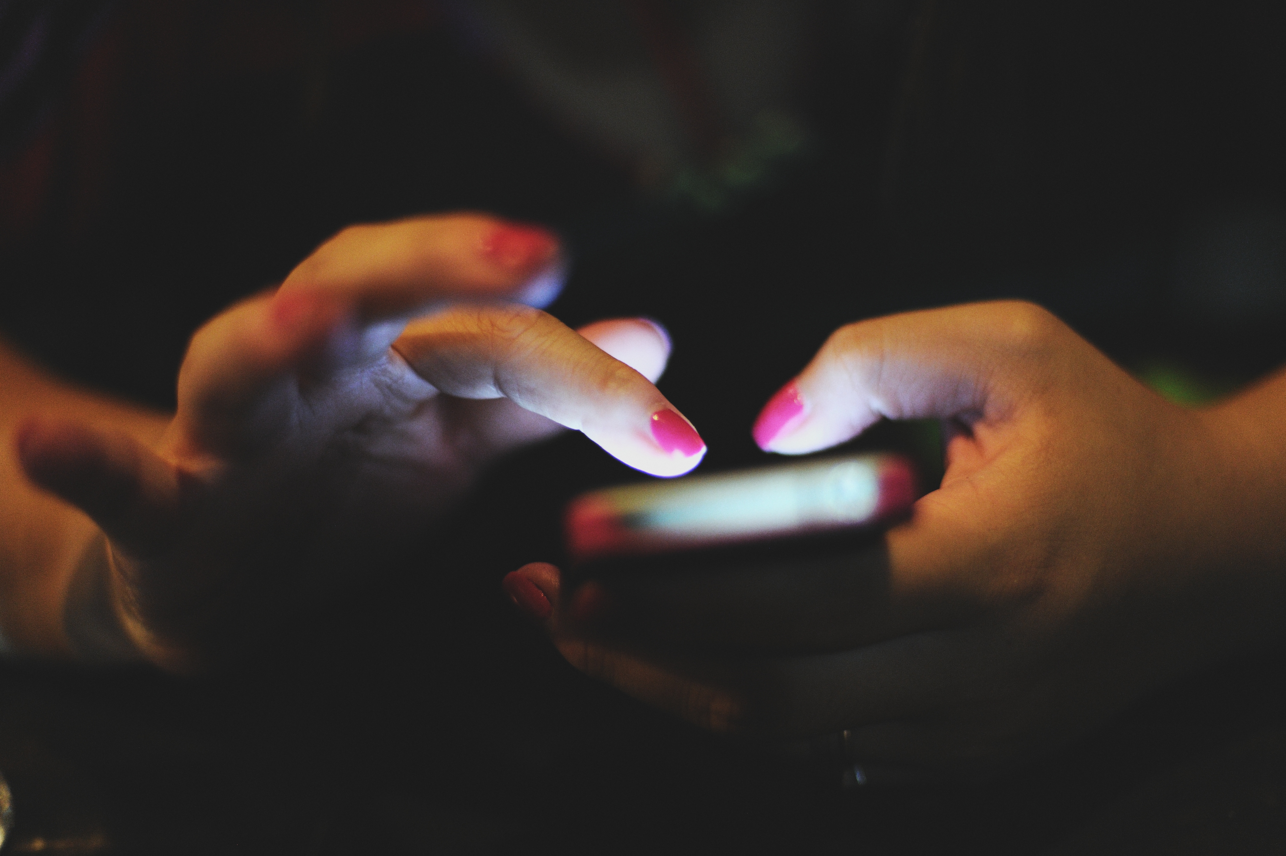 Woman using a smartphone