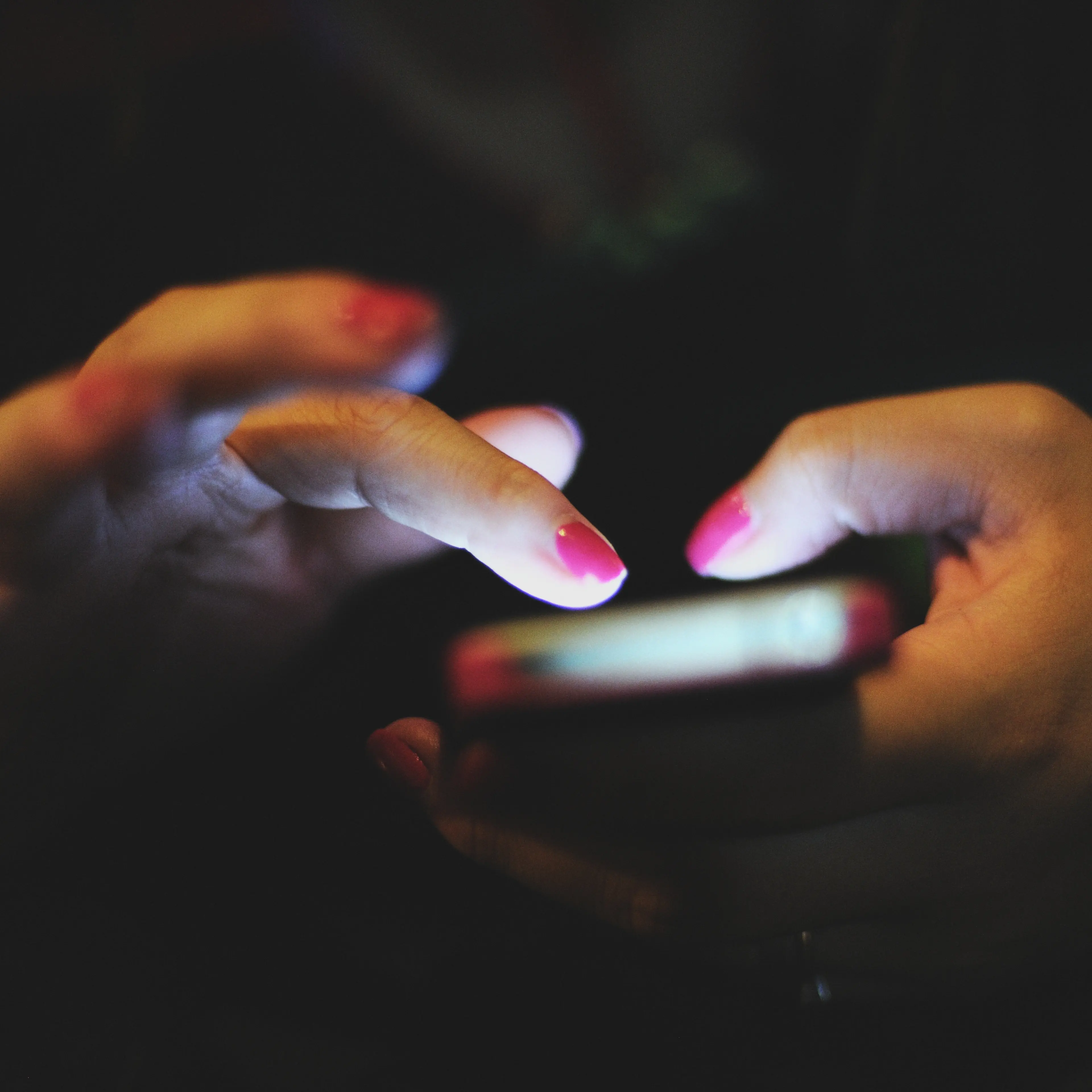 Woman using a smartphone