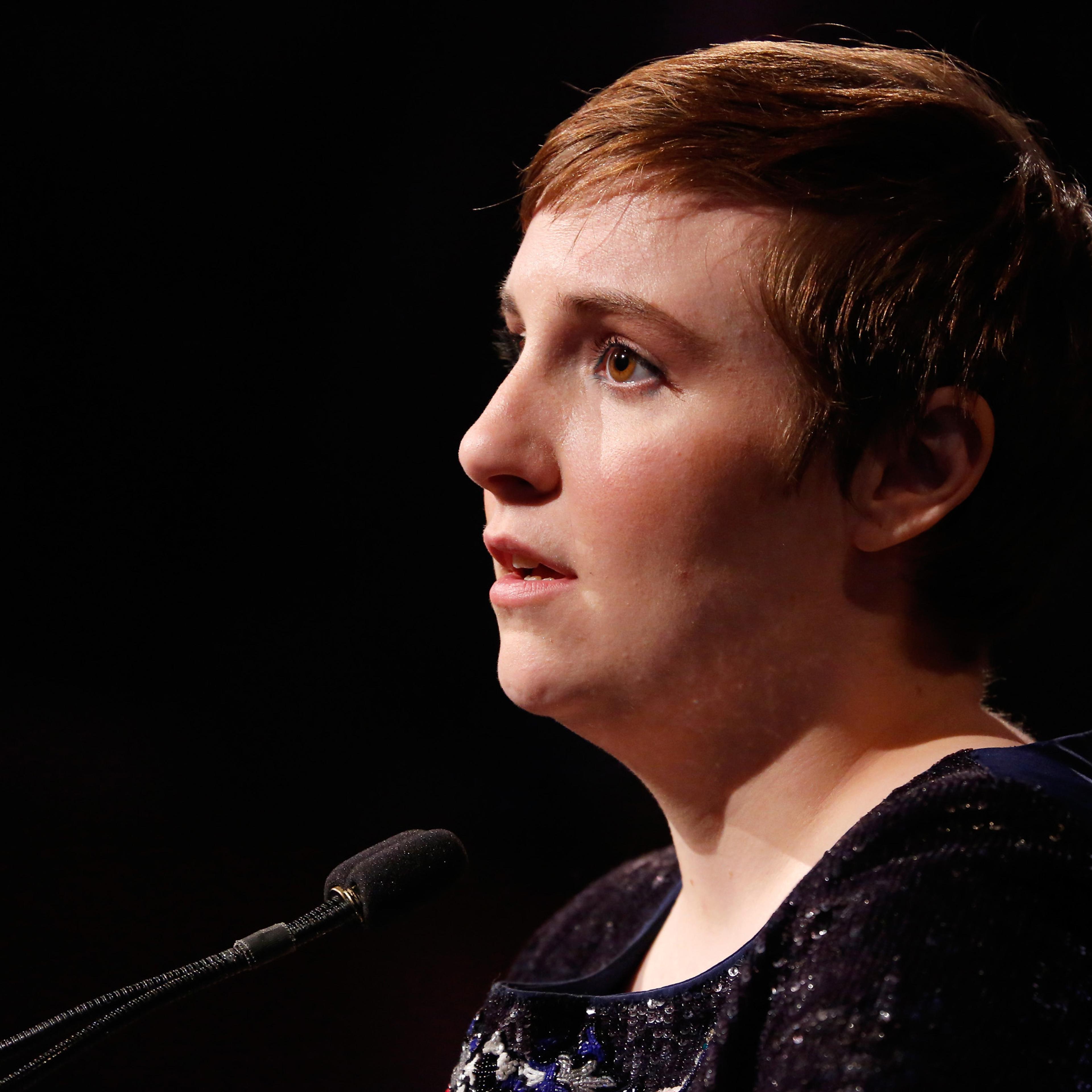 Honoree Lena Dunham speaks onstage at Variety's Power of Women: New York presented by Lifetime at Cipriani 42nd Street on April 24, 2015 in New York City.