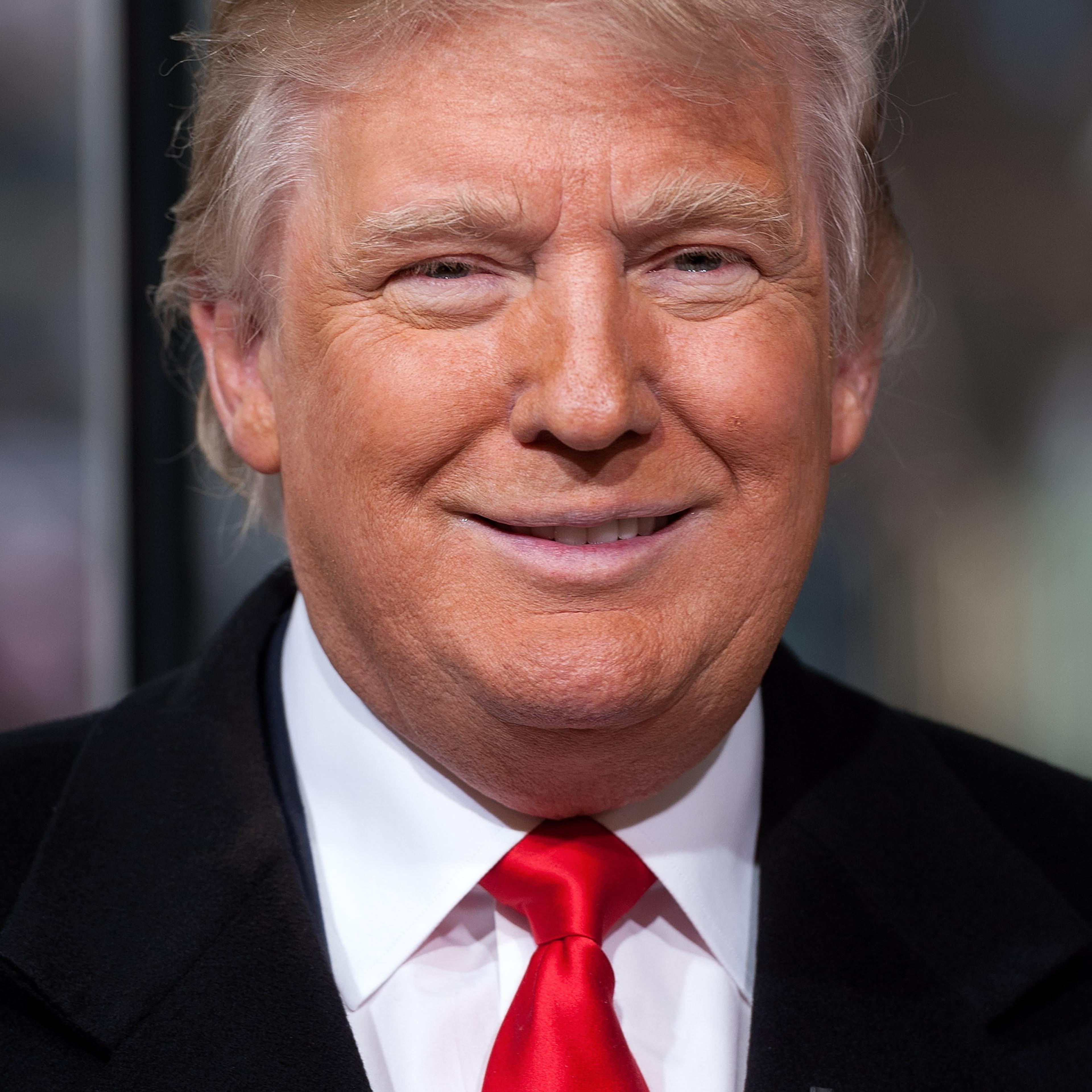 Donald Trump on the set of 'Extra' in New York City on Dec. 17, 2014.