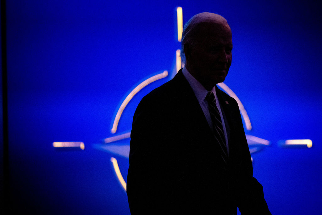 U.S. President Joe Biden at the NATO 75th anniversary celebratory event during the NATO summit in Washington, D.C., on July 9, 2024.