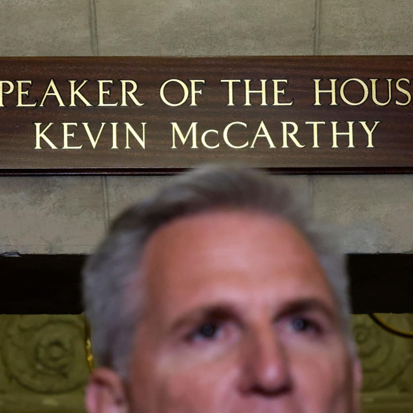 Speaker Kevin McCarthy Delivers A Statement At The U.S. Capitol