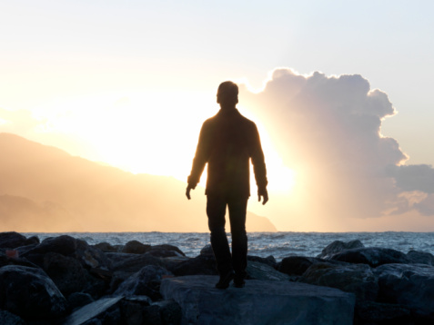 man-sunlight-rear-view-silhouette