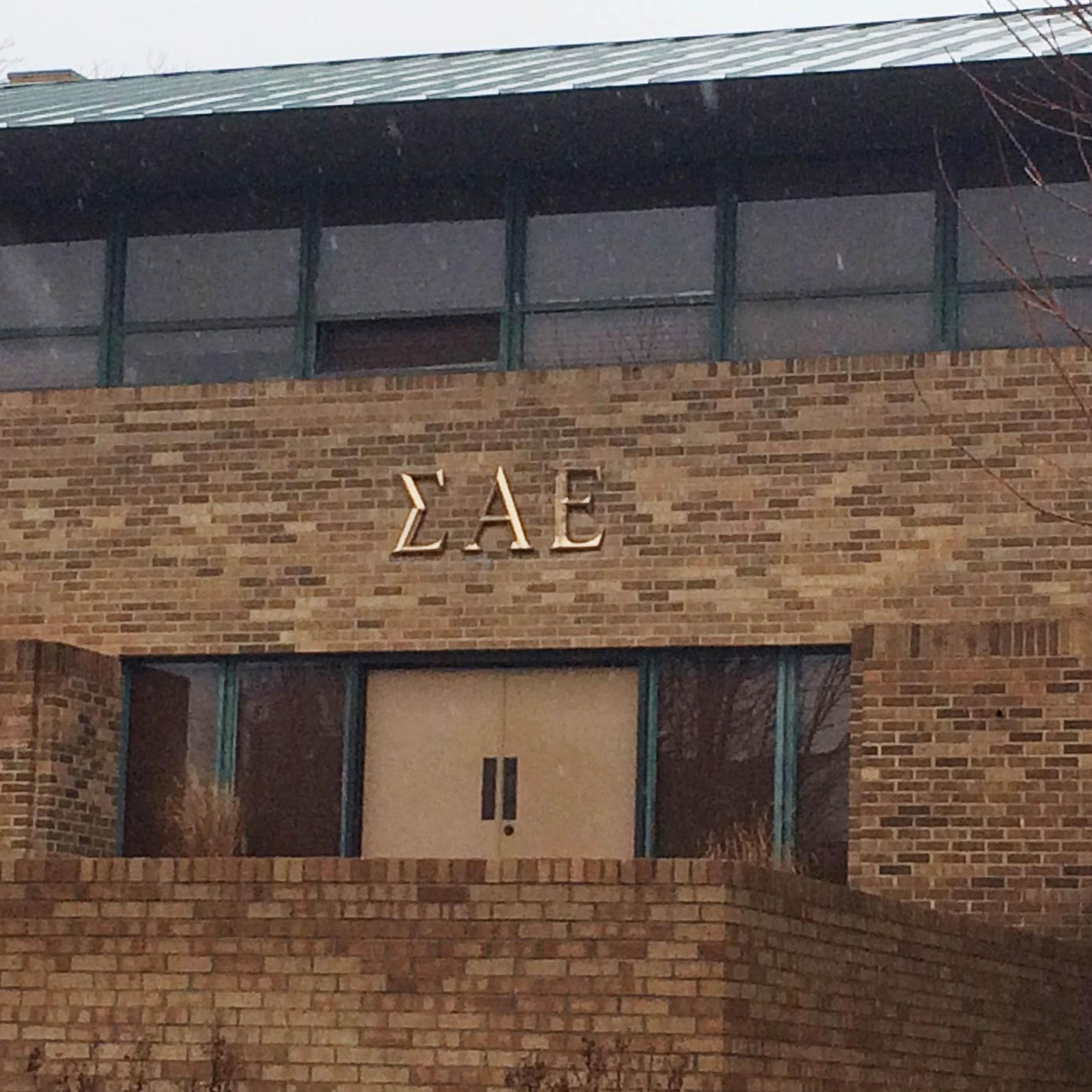 The Sigma Alpha Epsilon fraternity is seen at the University of Oklahoma in Norman