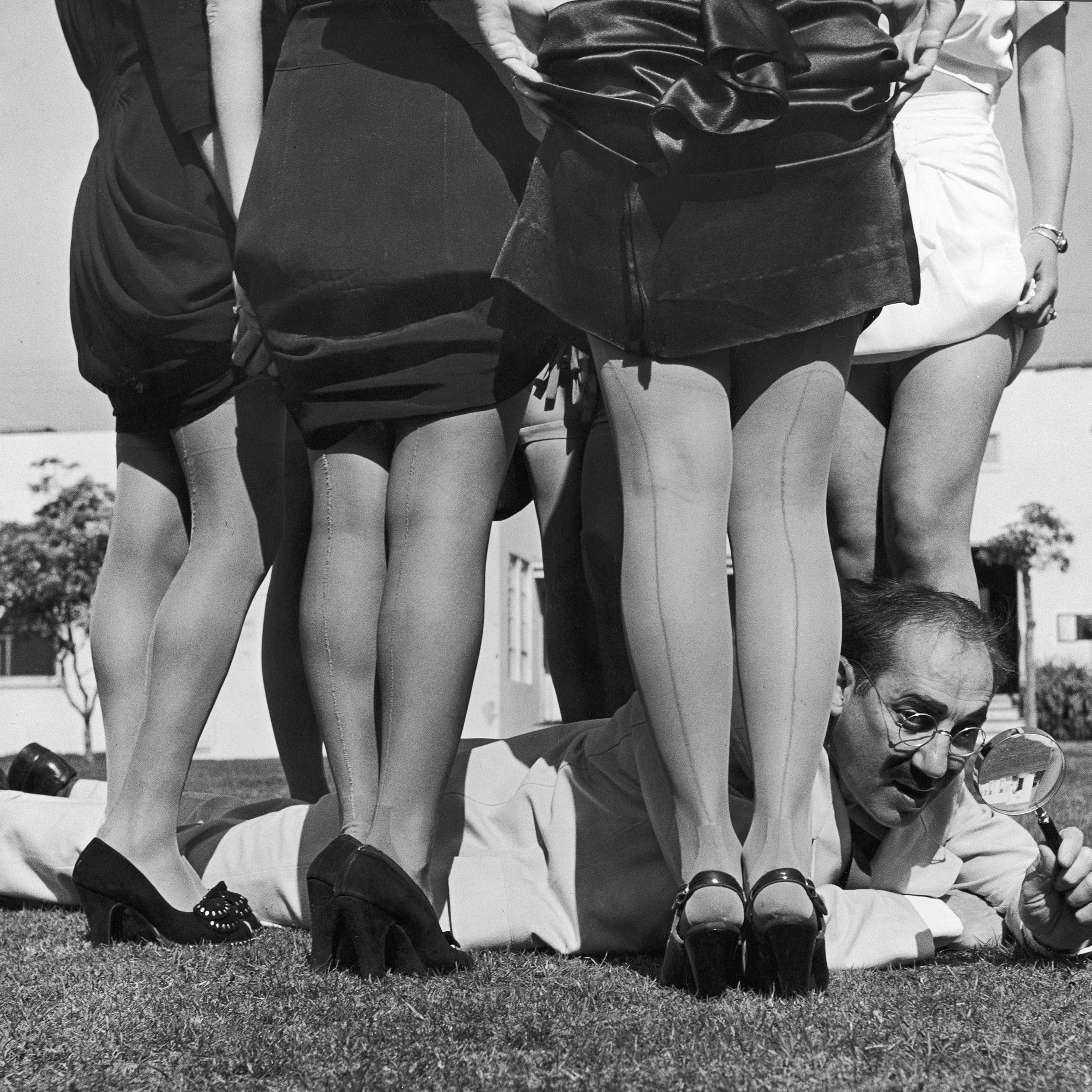 Groucho Marx trains to be a spy, 1946